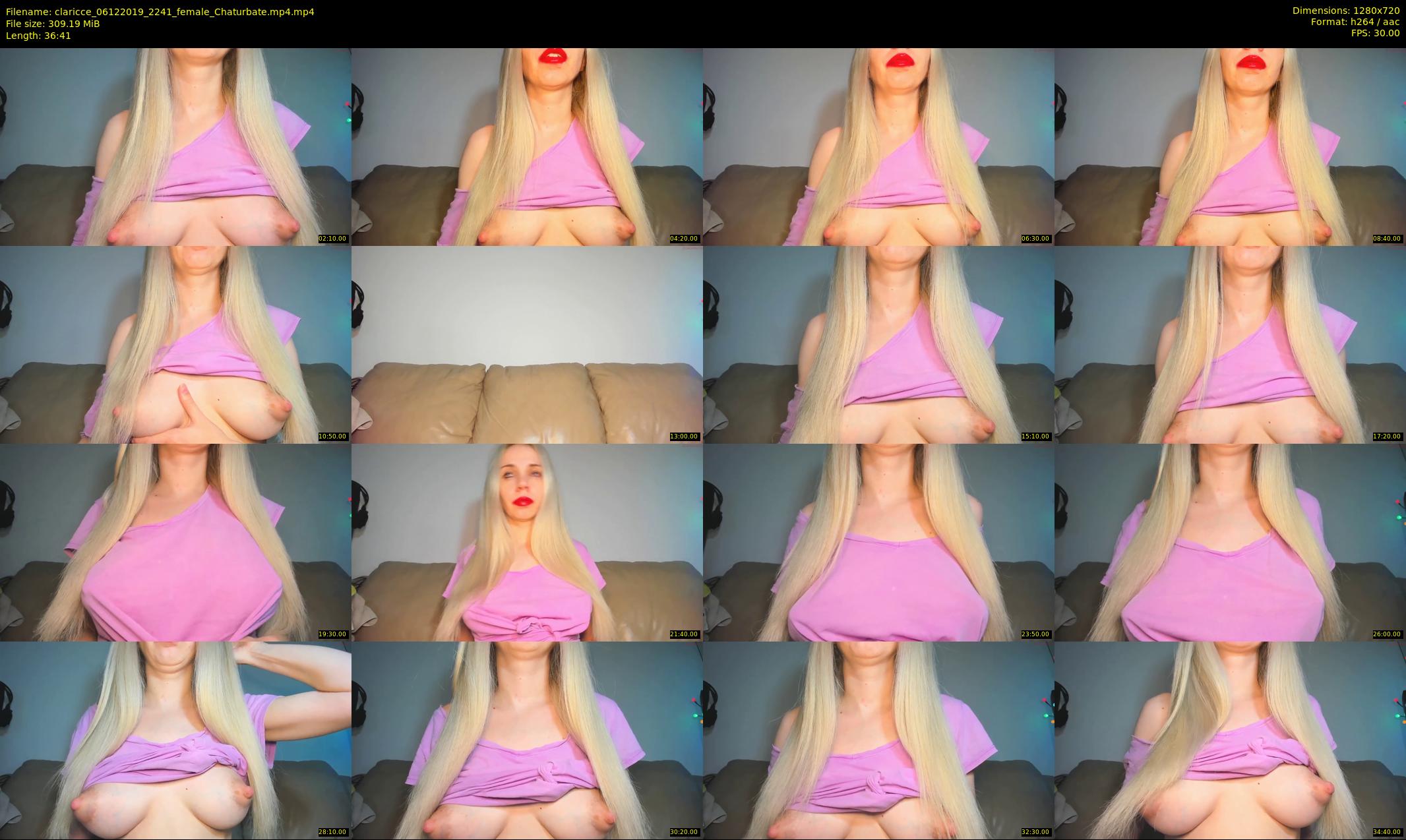 claricce — 37 minute Chaturbate female cam show recording, 720p, Dec 6, 2019