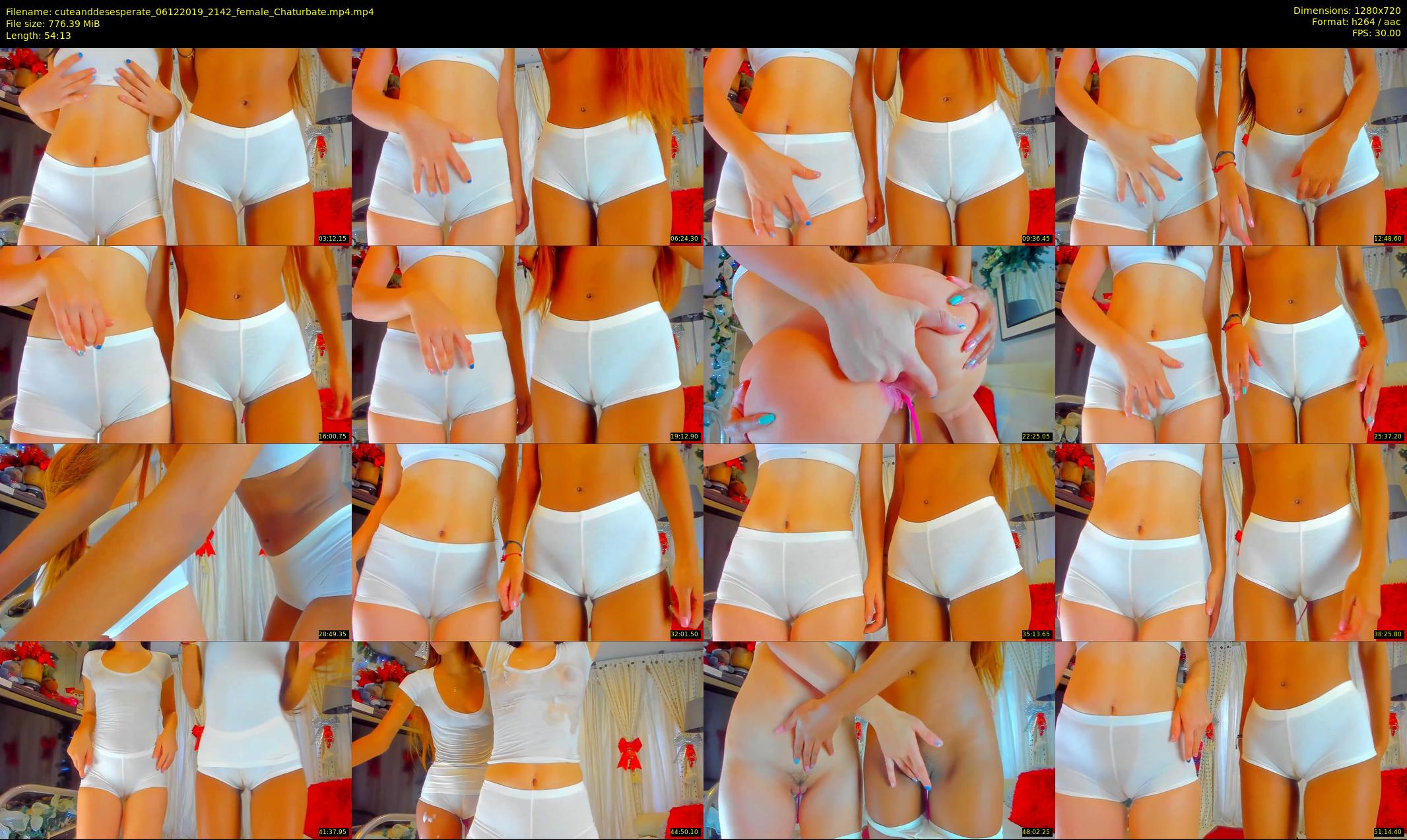 cuteanddesesperate — 55 minute Chaturbate female cam show recording, 720p, Dec 6, 2019