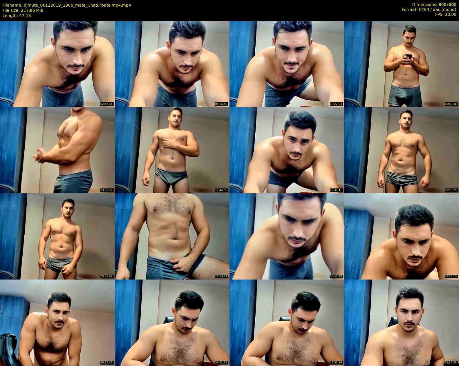 djmute — 48 minute Chaturbate male cam show recording, 480p, Dec 6, 2019