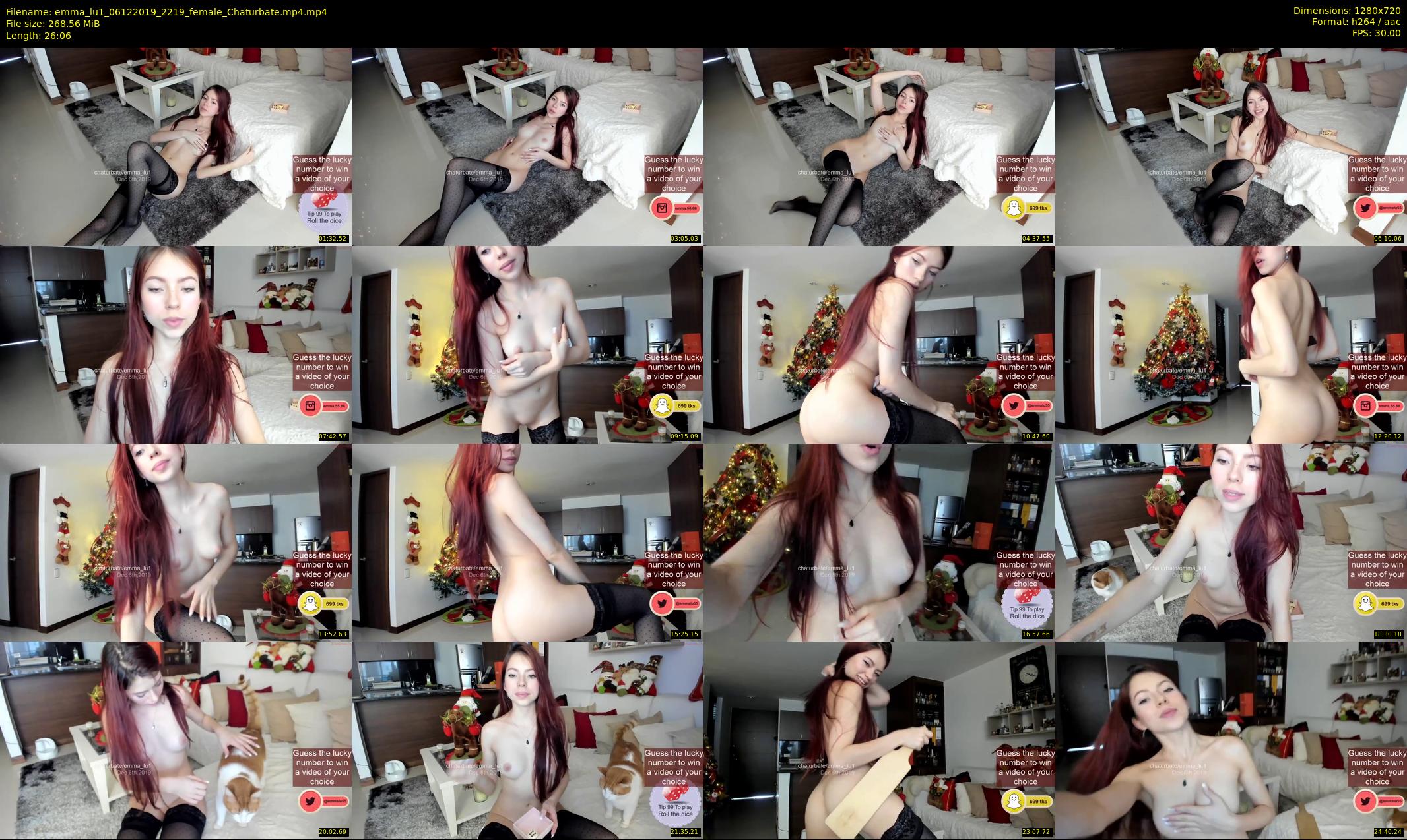 emma_lu1 — 27 minute Chaturbate female cam show recording, 720p, Dec 6, 2019