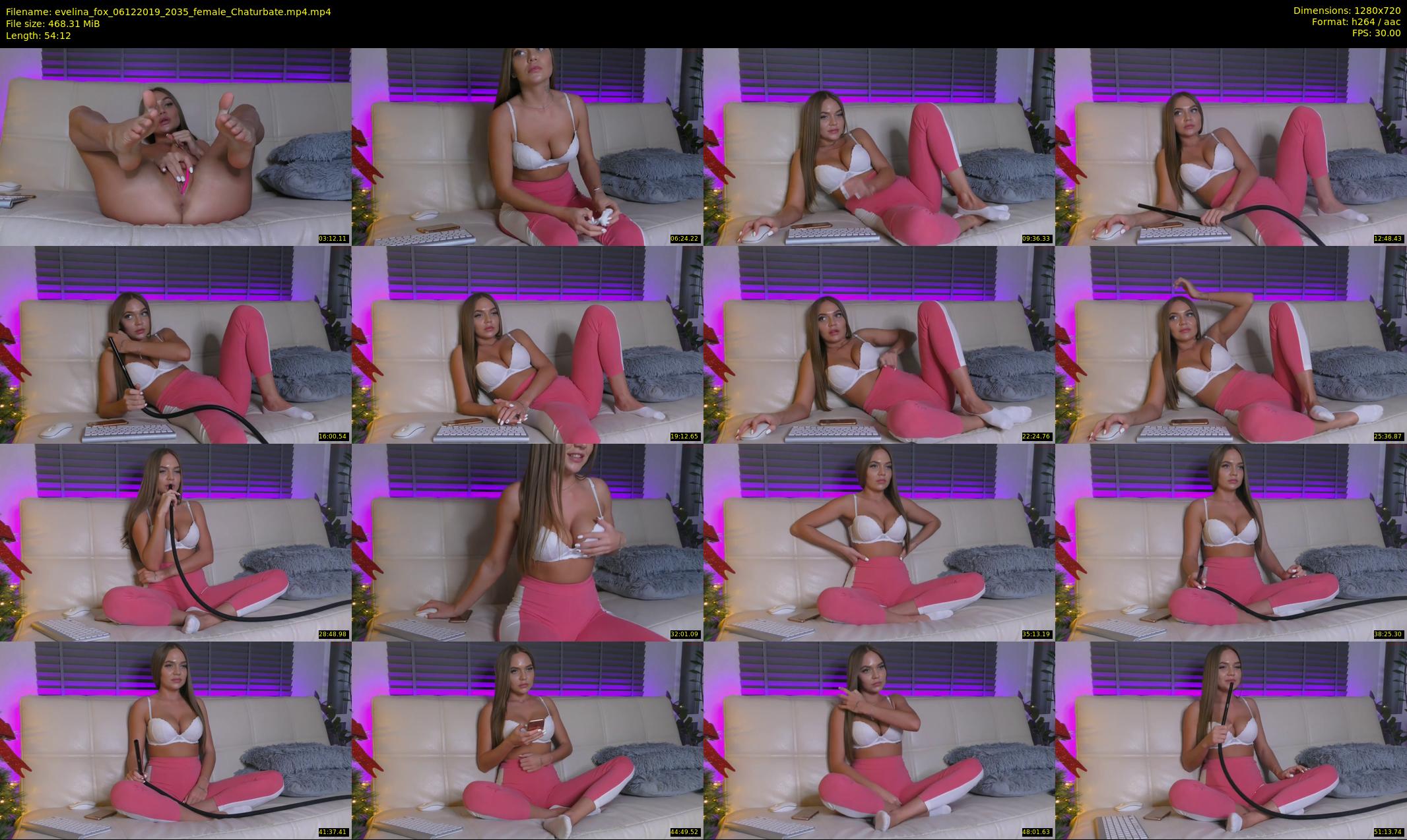 evelina_fox — 55 minute Chaturbate female cam show recording, 720p, Dec 6, 2019