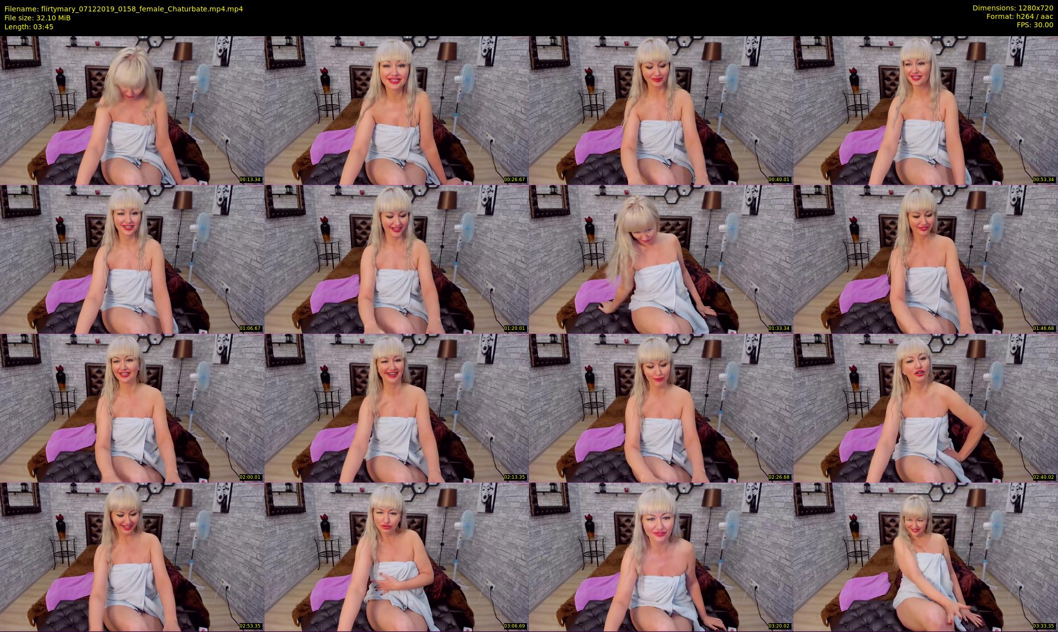 flirtymary — 4 minute Chaturbate female cam show recording, 720p, Dec 7, 2019