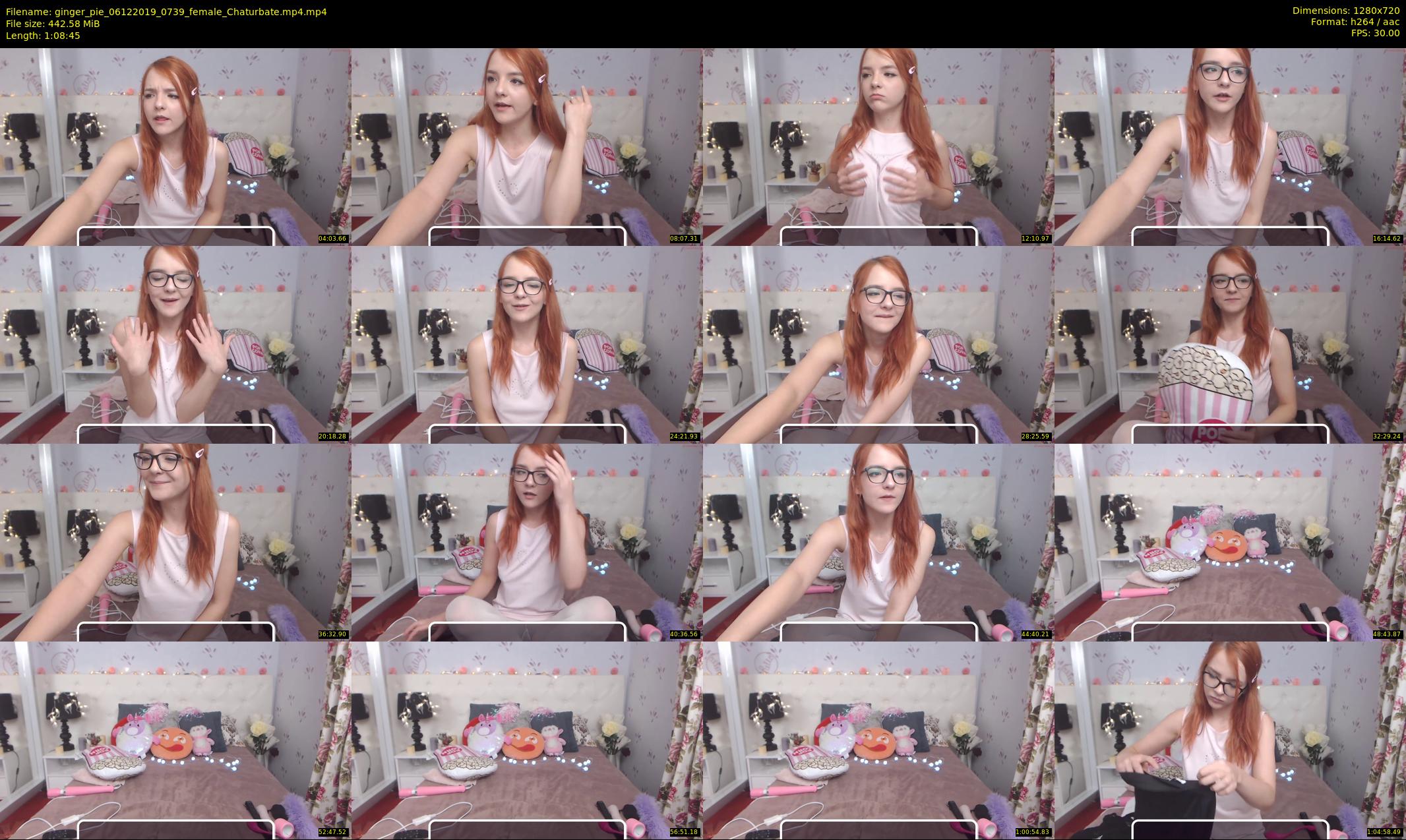 ginger_pie — 69 minute Chaturbate female cam show recording, 720p, Dec 6, 2019