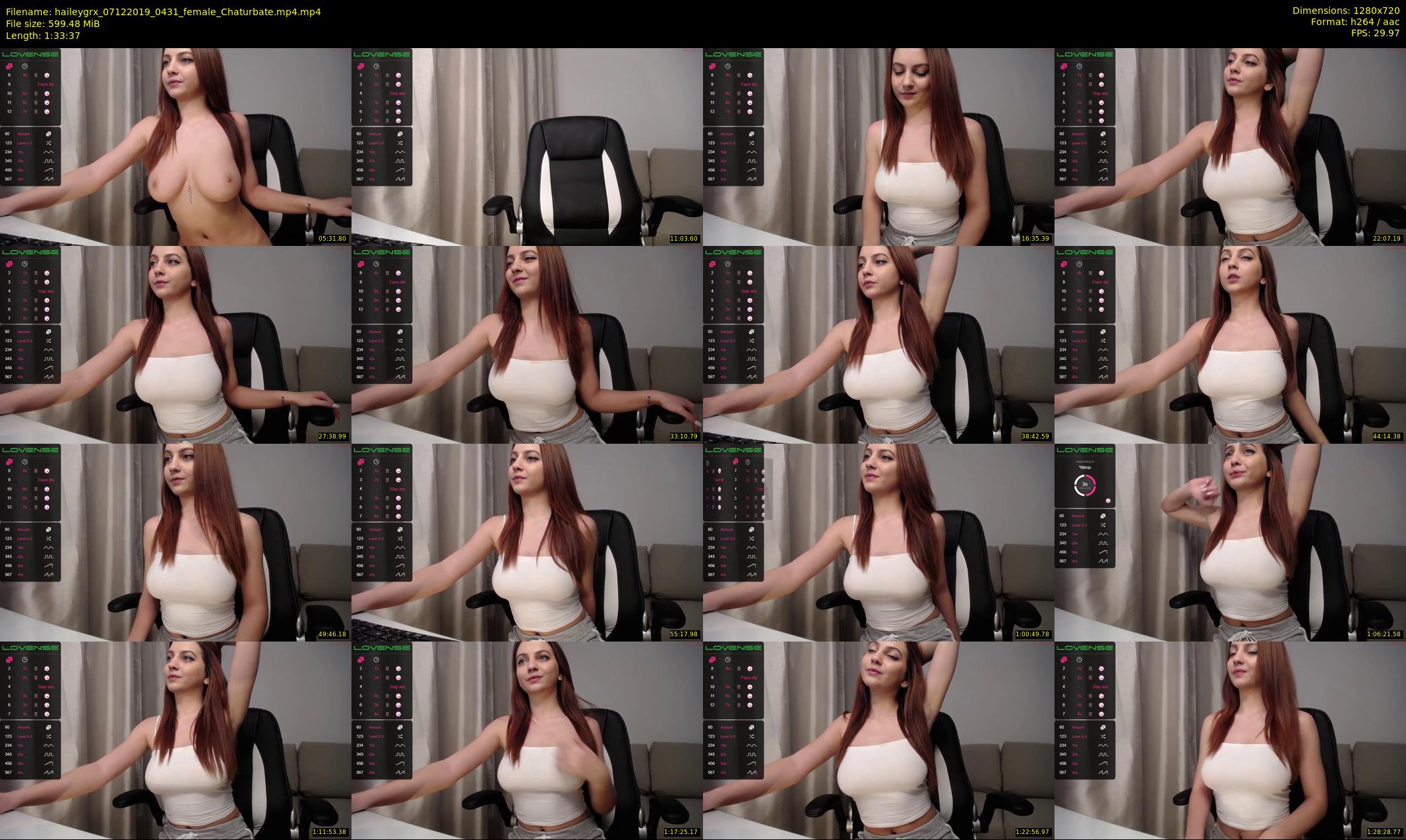 haileygrx — 94 minute Chaturbate female cam show recording, 720p, Dec 7, 2019