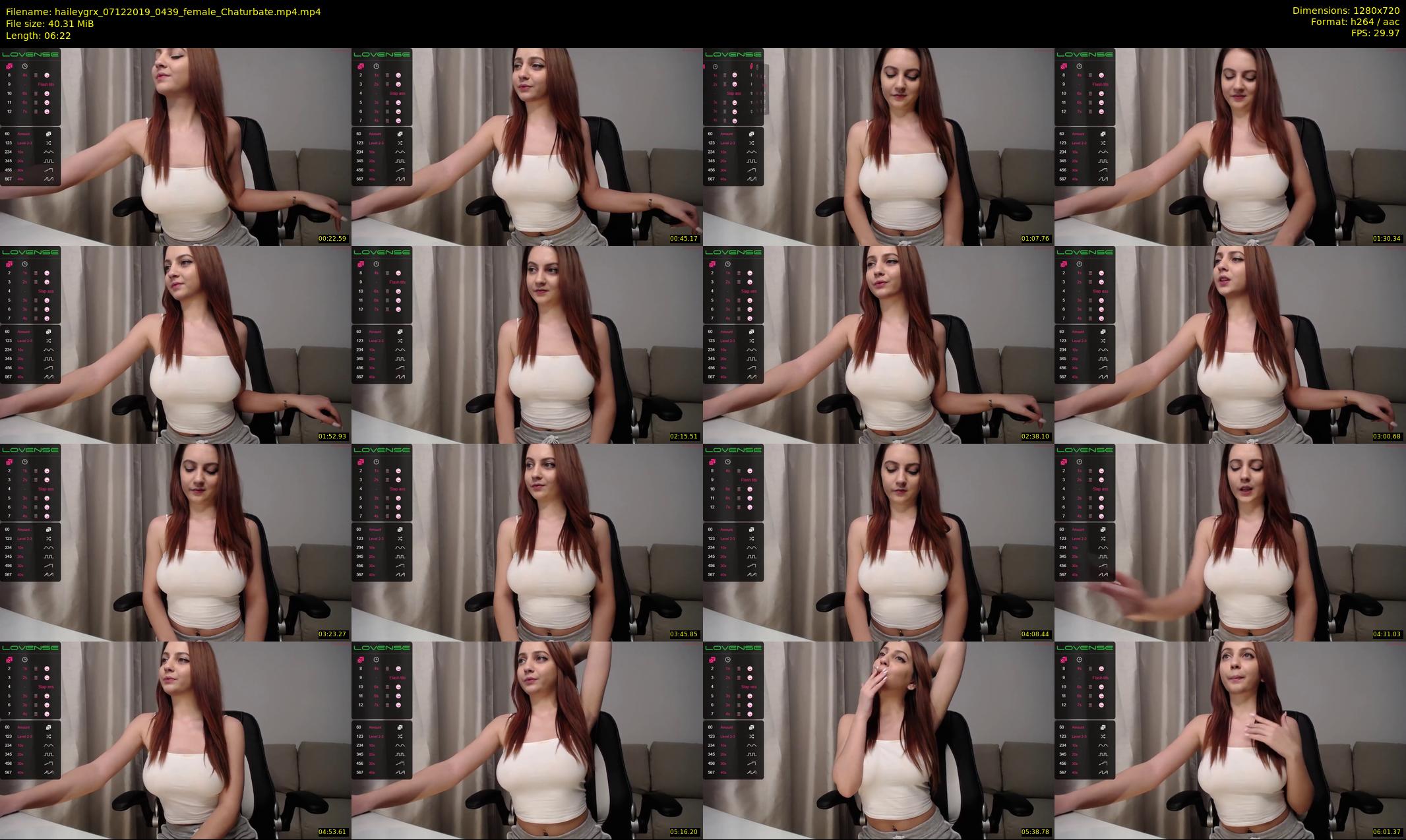 haileygrx — 7 minute Chaturbate female cam show recording, 720p, Dec 7, 2019