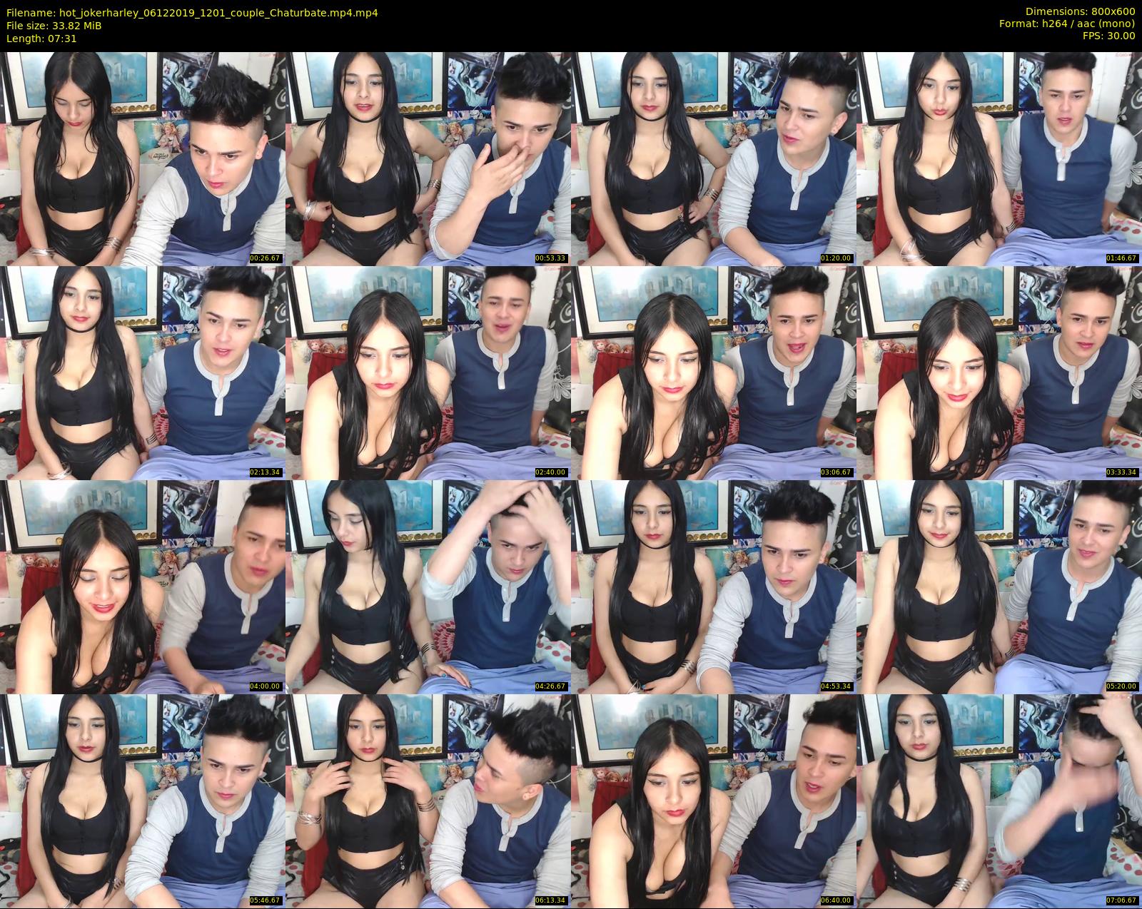 hot_jokerharley — 8 minute Chaturbate couple cam show recording, 480p, Dec 6, 2019