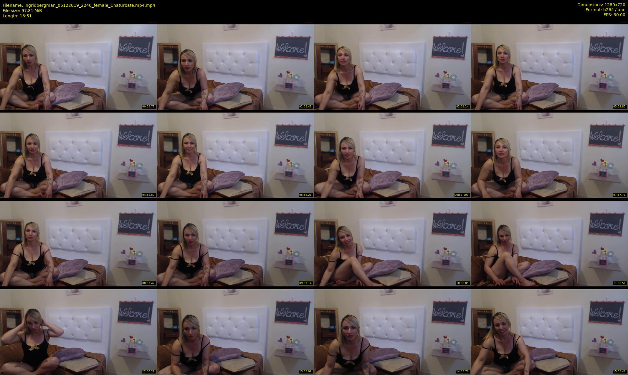 ingridbergman — 17 minute Chaturbate female cam show recording, 720p, Dec 6, 2019