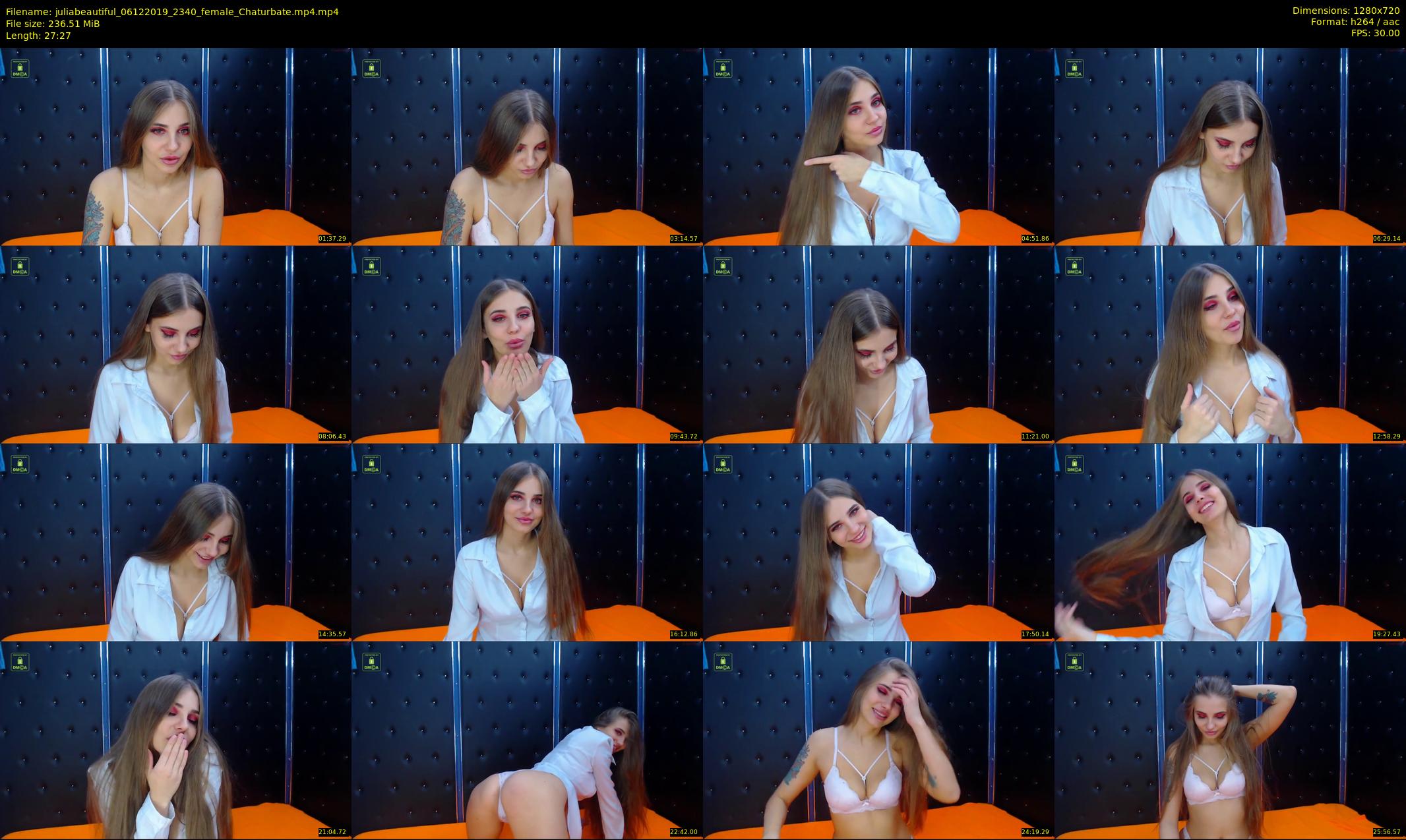 juliabeautiful — 28 minute Chaturbate female cam show recording, 720p, Dec 6, 2019