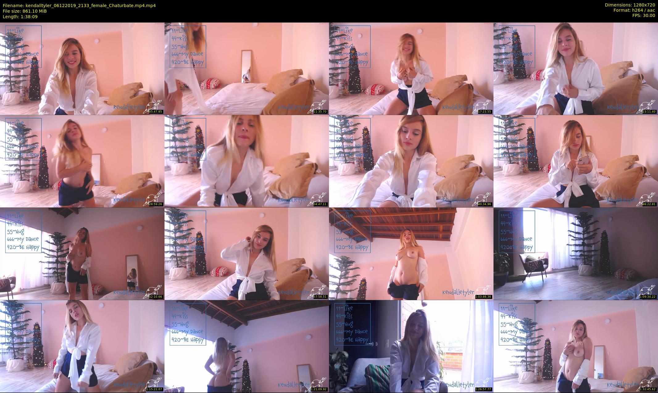 kendalltyler — 99 minute Chaturbate female cam show recording, 720p, Dec 6, 2019