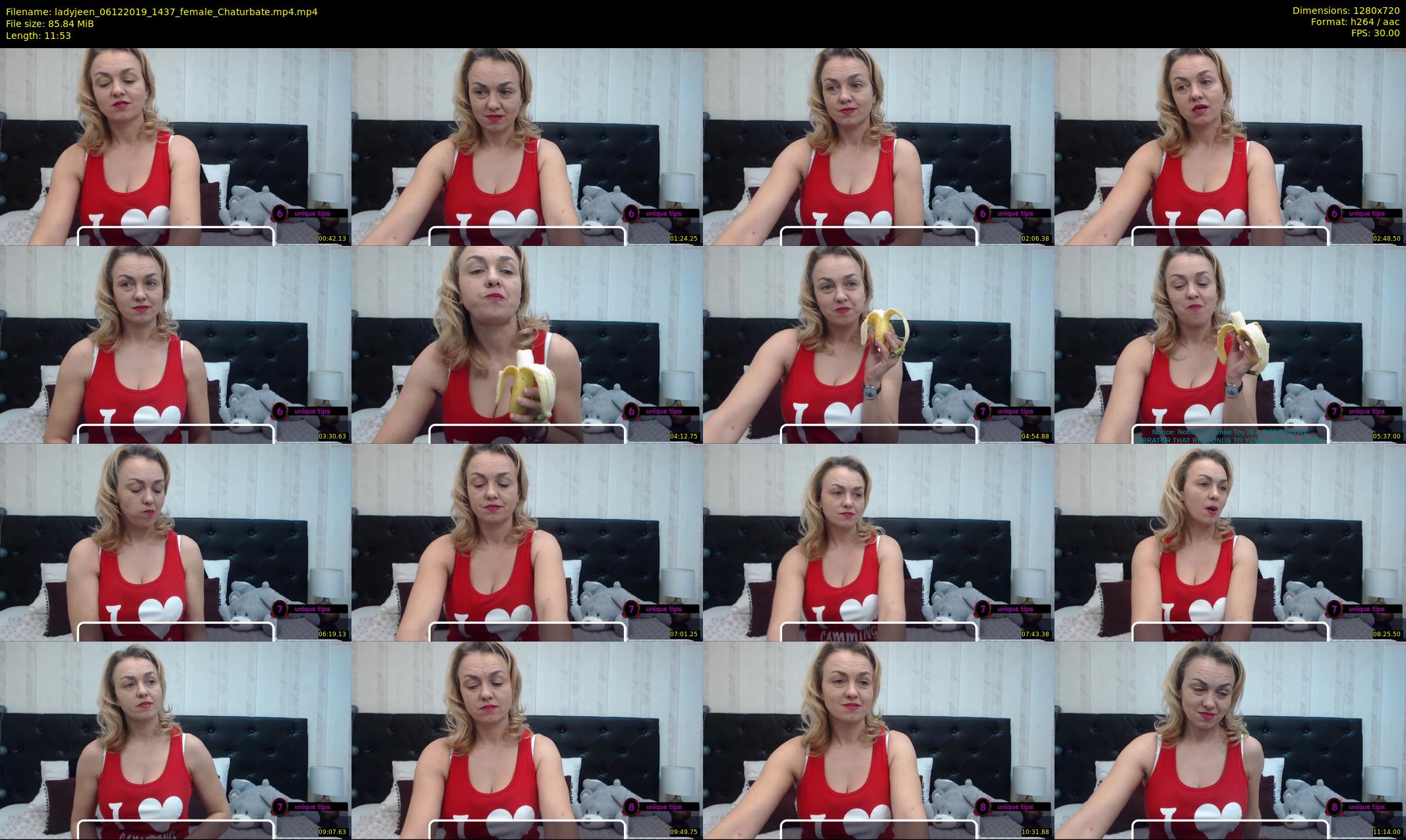 ladyjeen — 12 minute Chaturbate female cam show recording, 720p, Dec 6, 2019