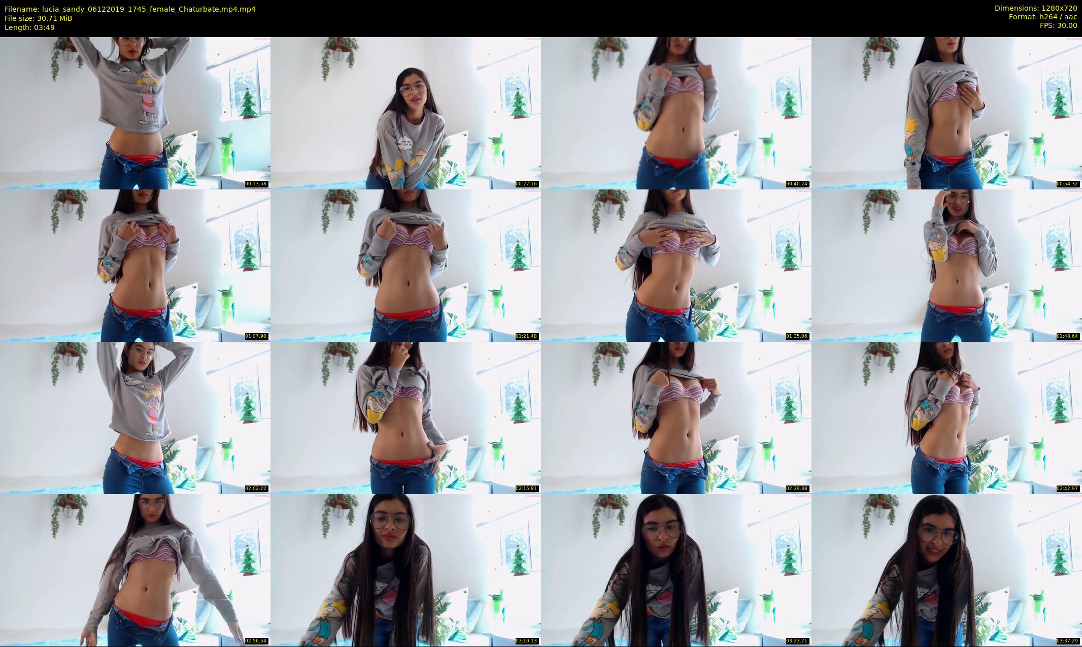 lucia_sandy — 4 minute Chaturbate female cam show recording, 720p, Dec 6, 2019