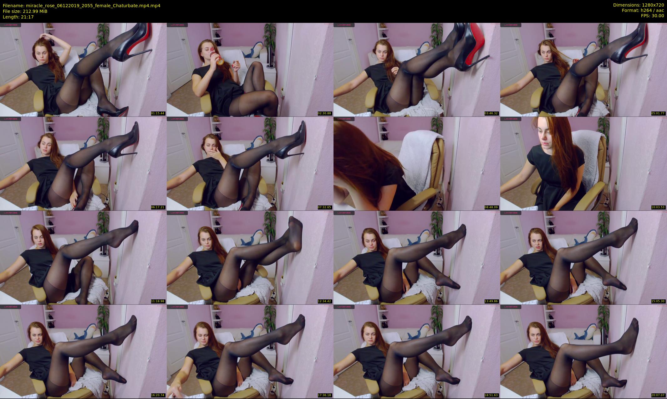 miracle_rose — 22 minute Chaturbate female cam show recording, 720p, Dec 6, 2019