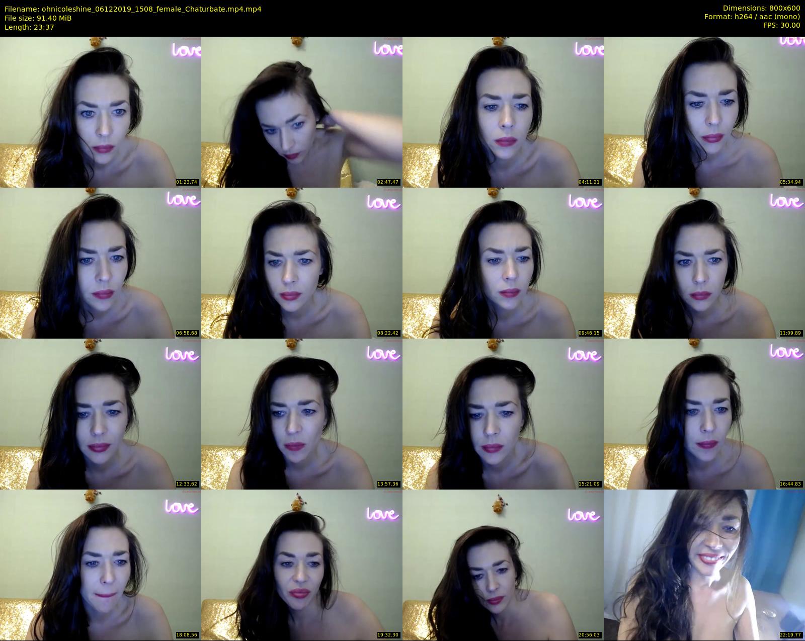 ohnicoleshine — 24 minute Chaturbate female cam show recording, 480p, Dec 6, 2019