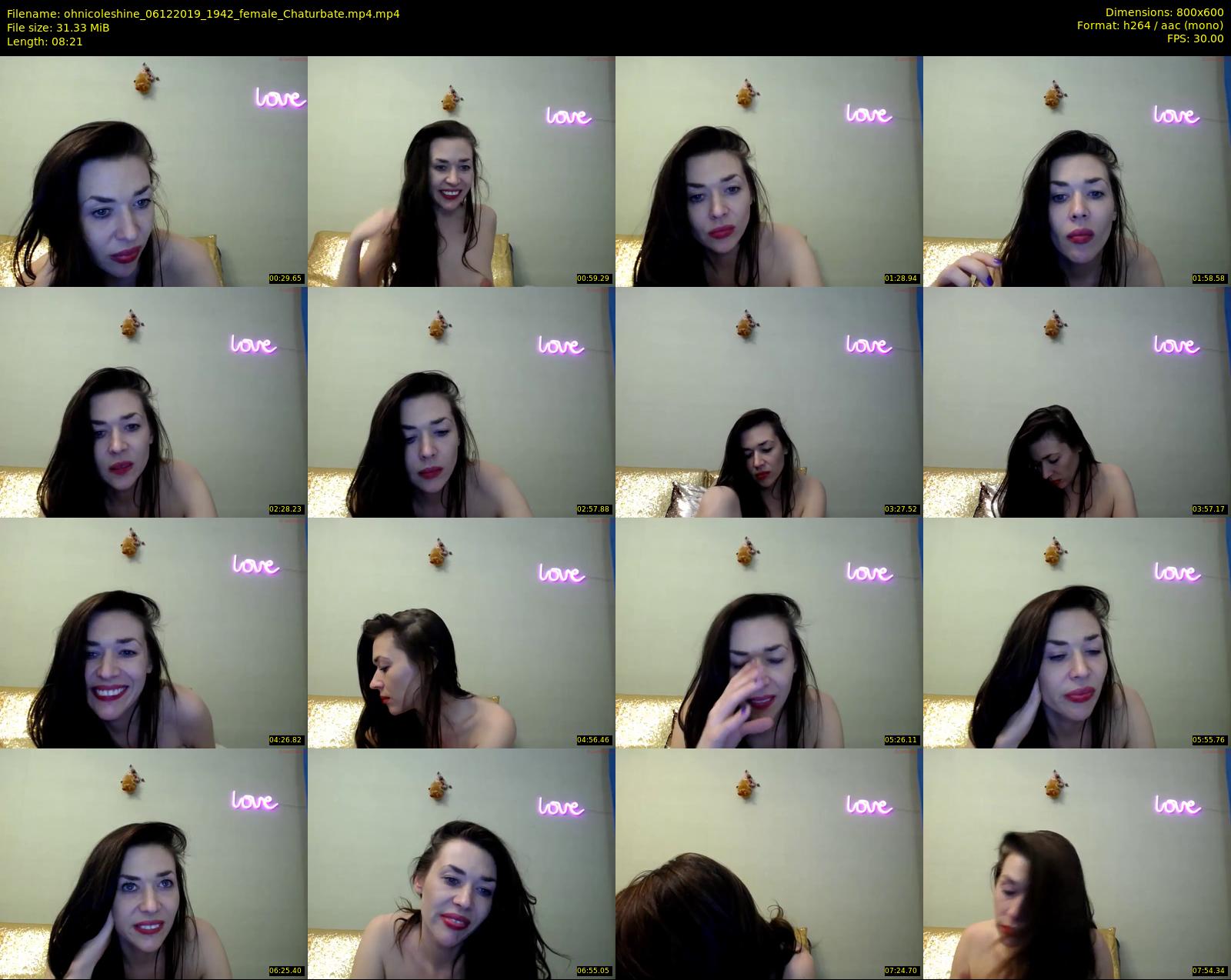 ohnicoleshine — 9 minute Chaturbate female cam show recording, 480p, Dec 6, 2019