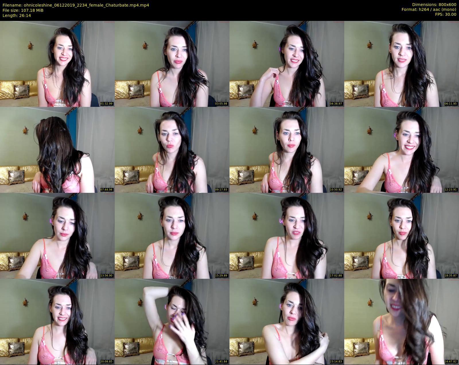 ohnicoleshine — 27 minute Chaturbate female cam show recording, 480p, Dec 6, 2019
