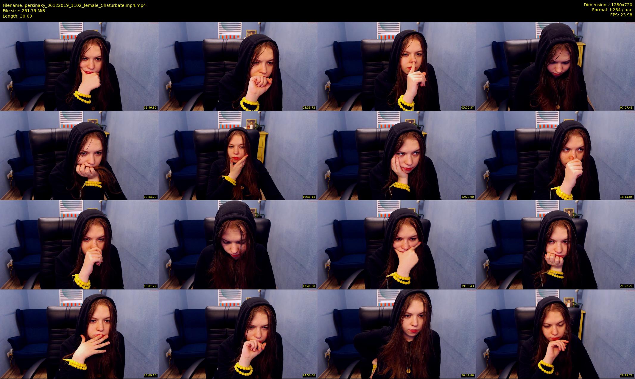 persinaky — 31 minute Chaturbate female cam show recording, 720p, Dec 6, 2019