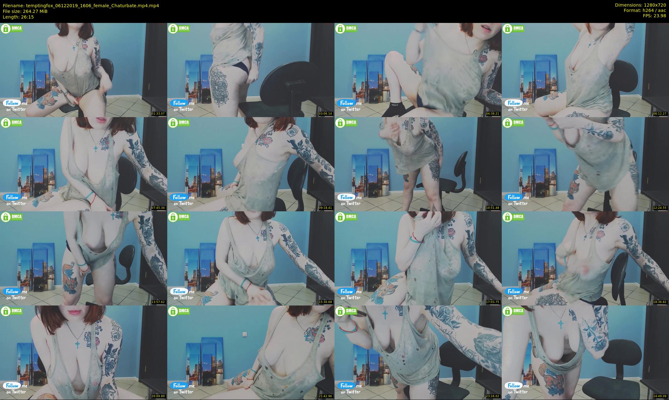 temptingfox — 27 minute Chaturbate female cam show recording, 720p, Dec 6, 2019