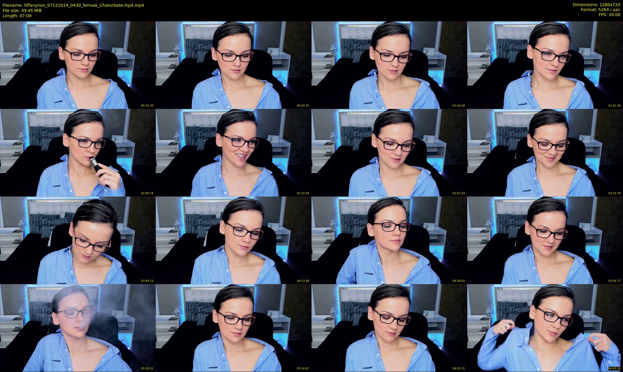 tiffanyriox — 8 minute Chaturbate female cam show recording, 720p, Dec 7, 2019