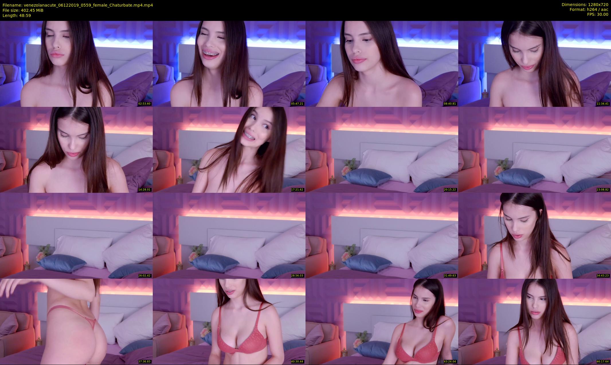 venezolanacute — 49 minute Chaturbate female cam show recording, 720p, Dec 6, 2019