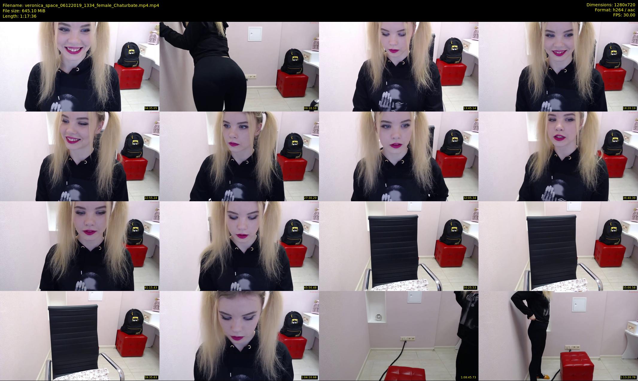 veronica_space — 78 minute Chaturbate female cam show recording, 720p, Dec 6, 2019