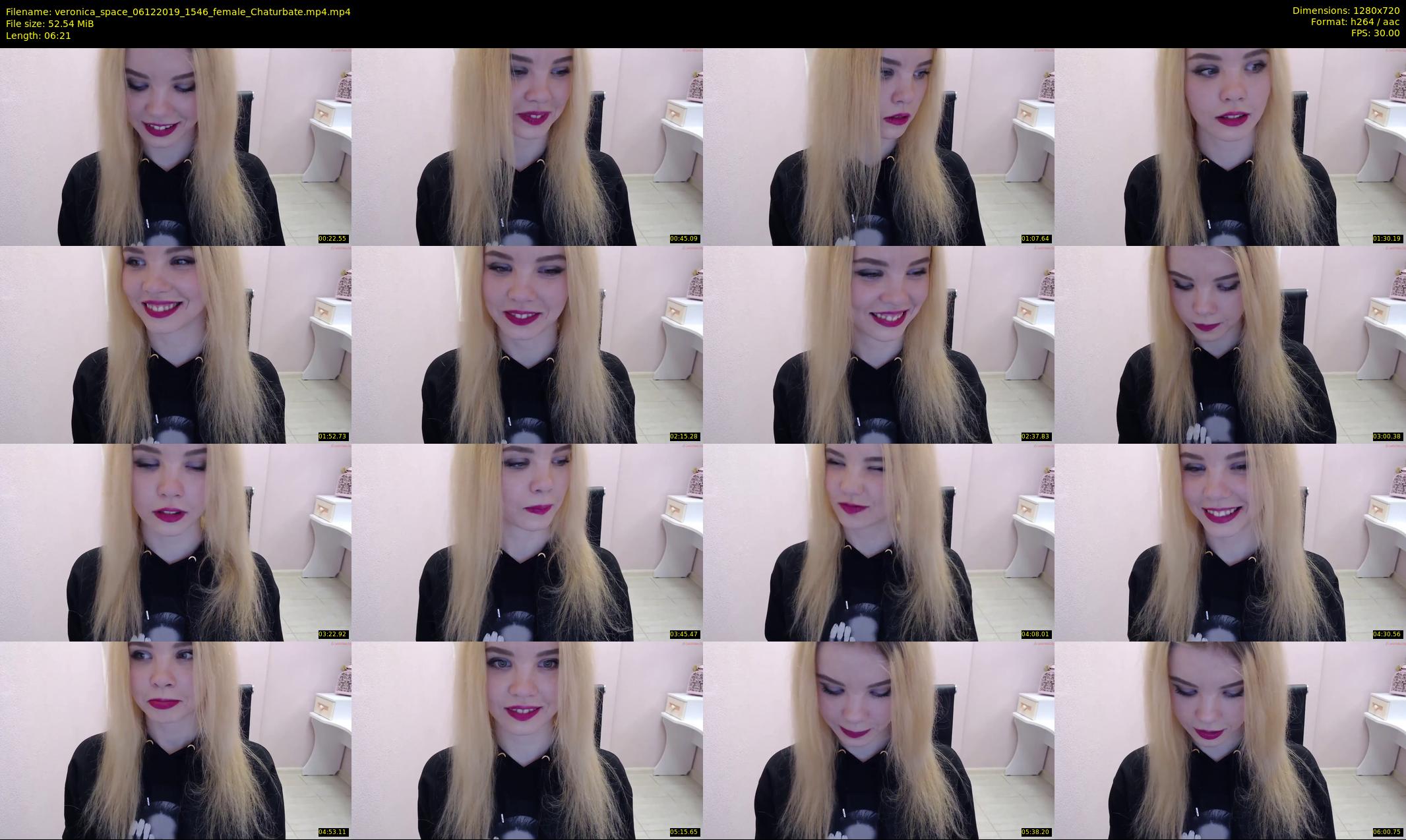 veronica_space — 7 minute Chaturbate female cam show recording, 720p, Dec 6, 2019