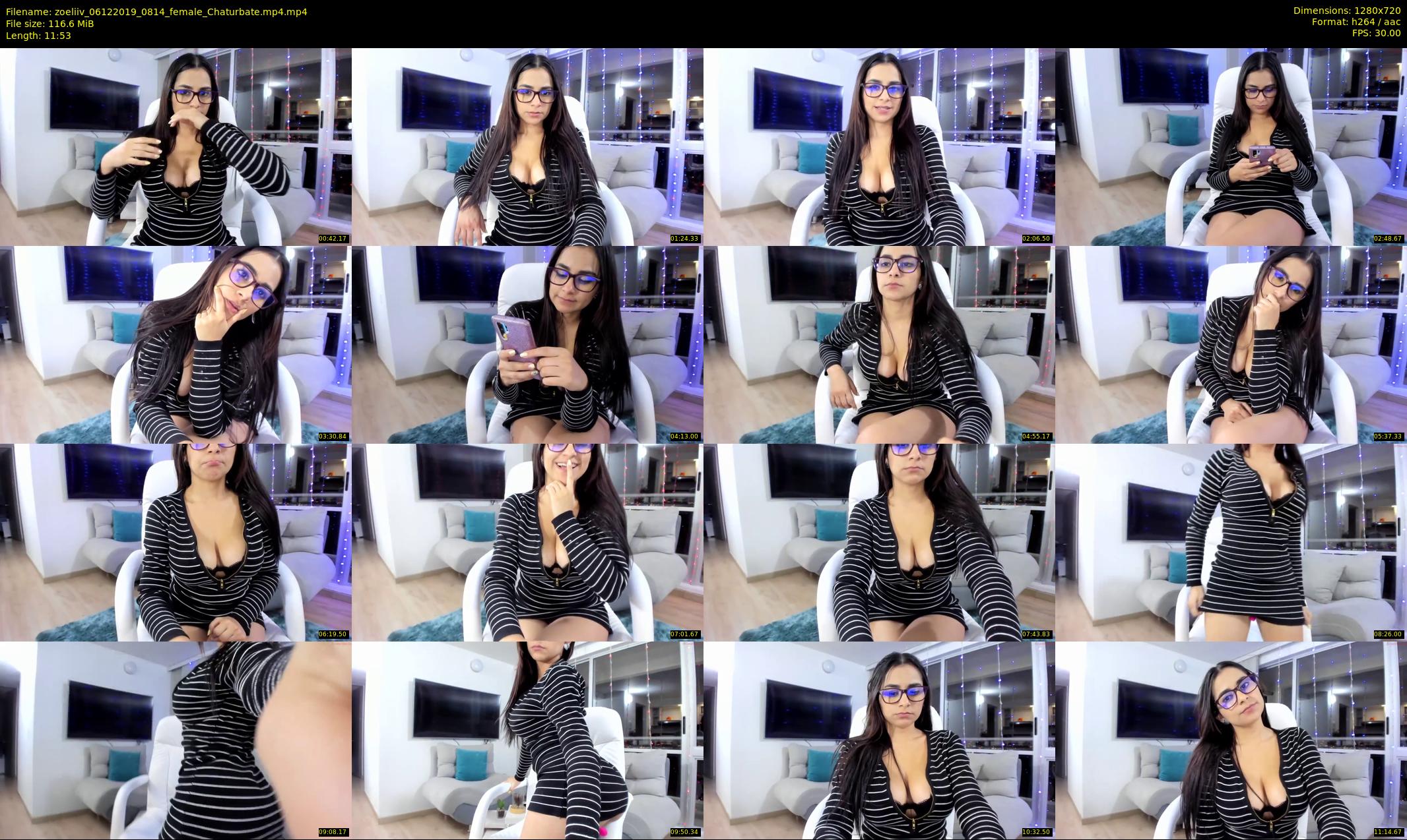 zoeliiv — 12 minute Chaturbate female cam show recording, 720p, Dec 6, 2019