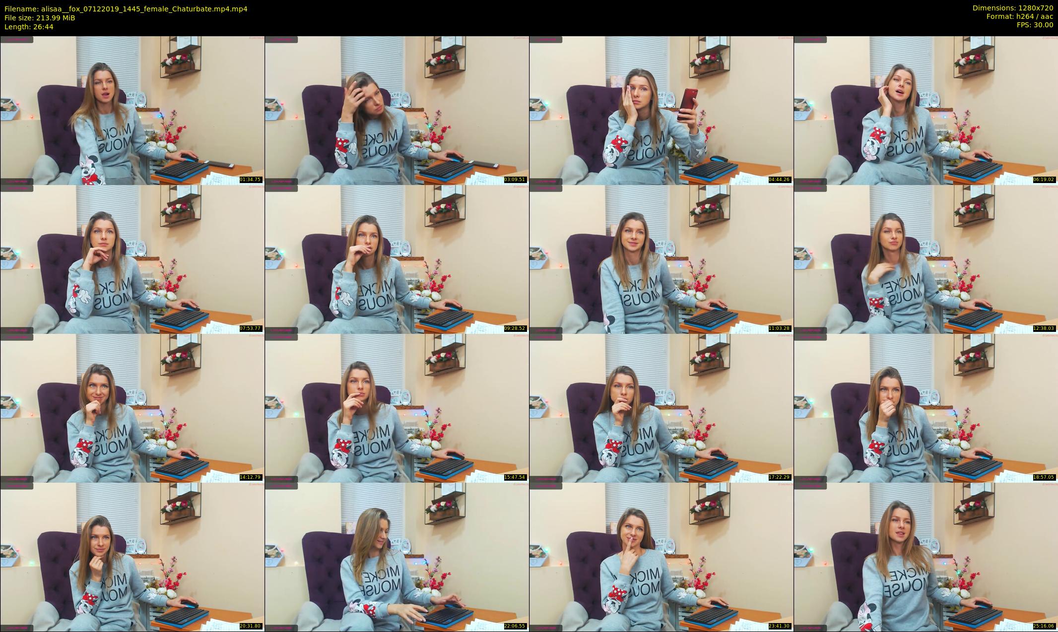 alisaa__fox — 27 minute Chaturbate female cam show recording, 720p, Dec 7, 2019