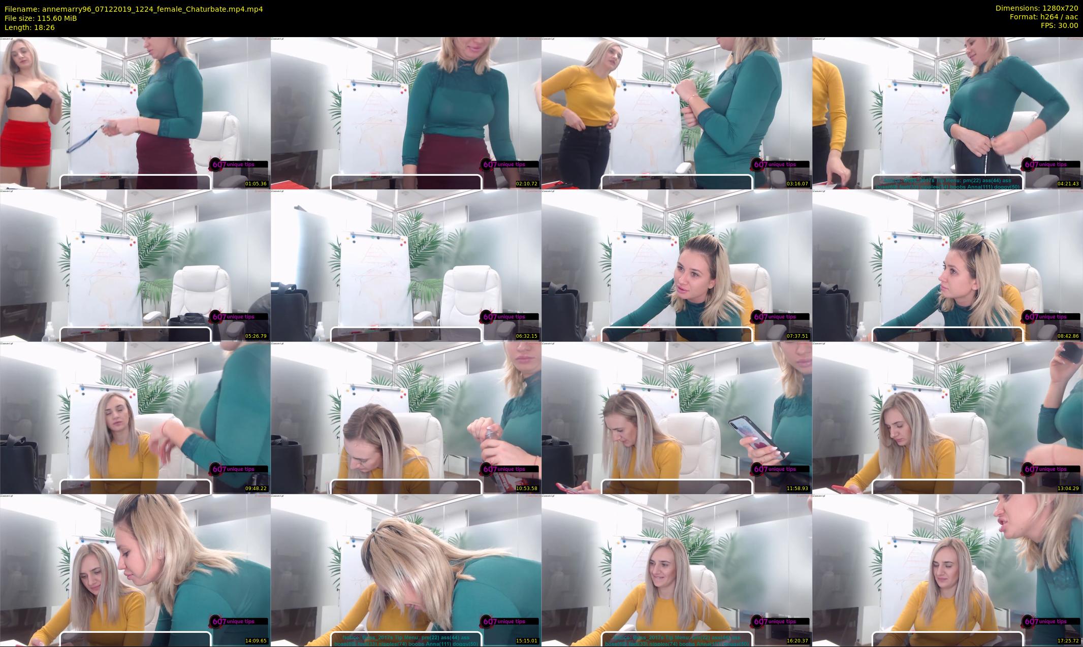 annemarry96 — 19 minute Chaturbate female cam show recording, 720p, Dec 7, 2019