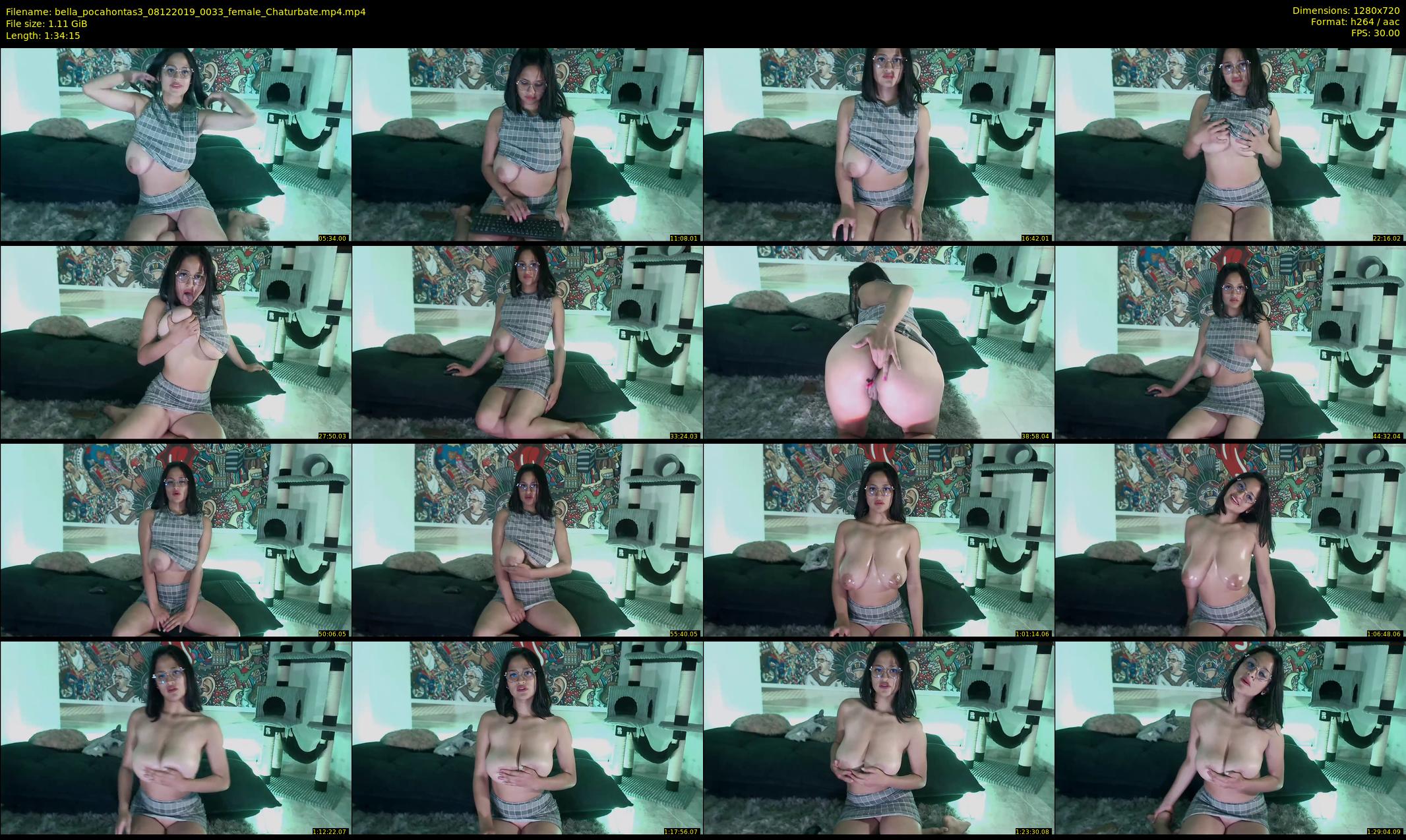 bella_pocahontas3 — 95 minute Chaturbate female cam show recording, 720p, Dec 8, 2019
