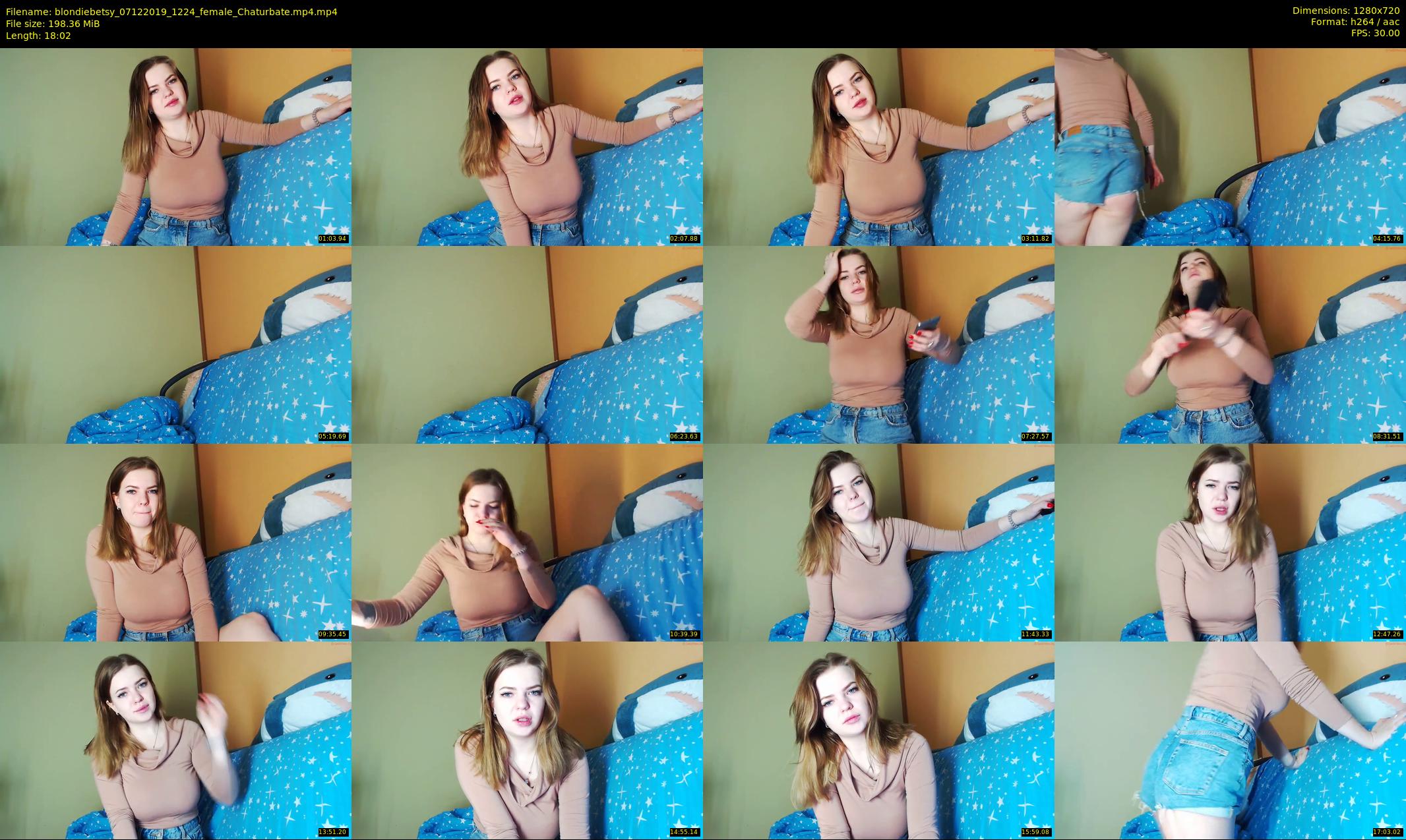 blondiebetsy — 19 minute Chaturbate female cam show recording, 720p, Dec 7, 2019