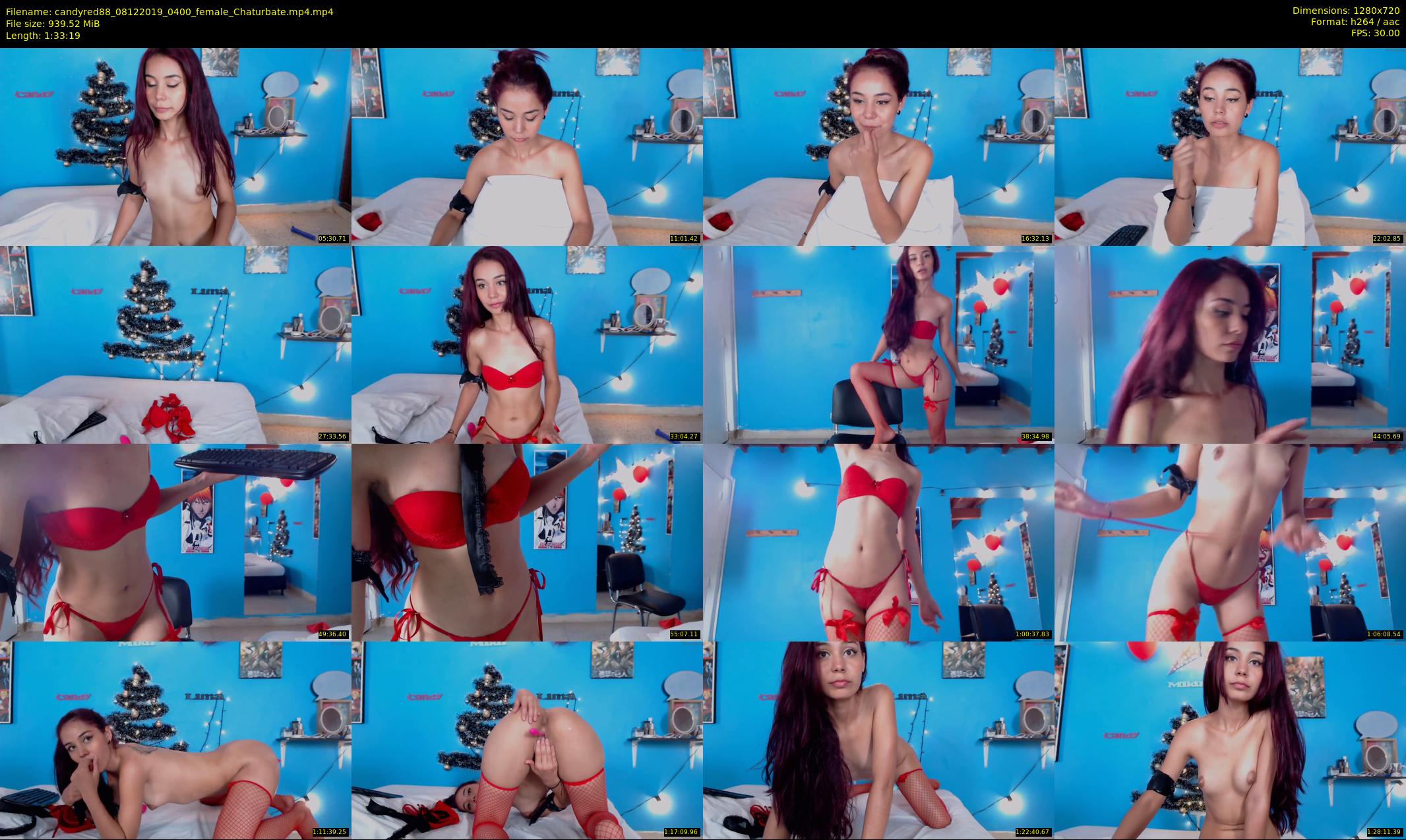 candyred88 — 94 minute Chaturbate female cam show recording, 720p, Dec 8, 2019