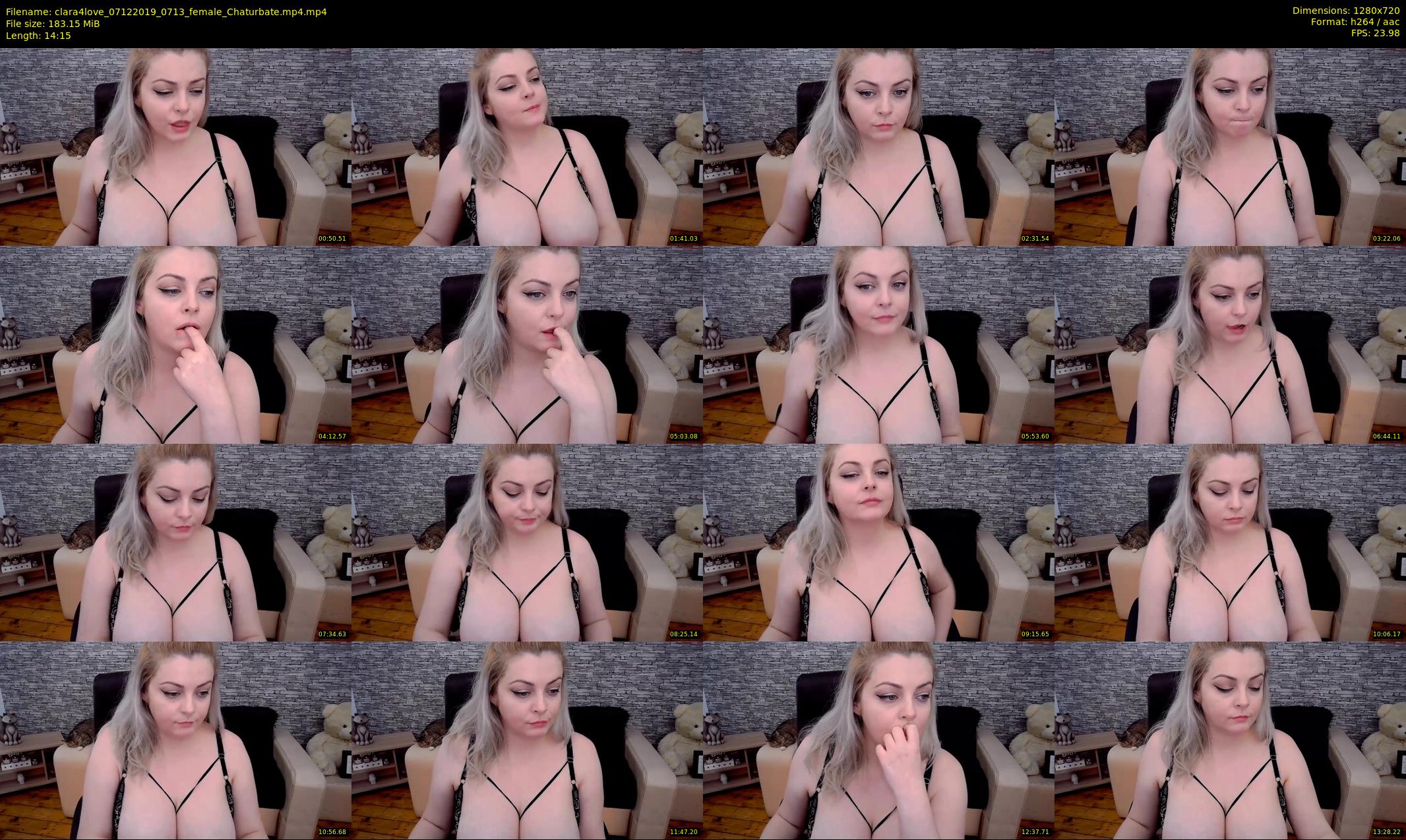 clara4love — 15 minute Chaturbate female cam show recording, 720p, Dec 7, 2019