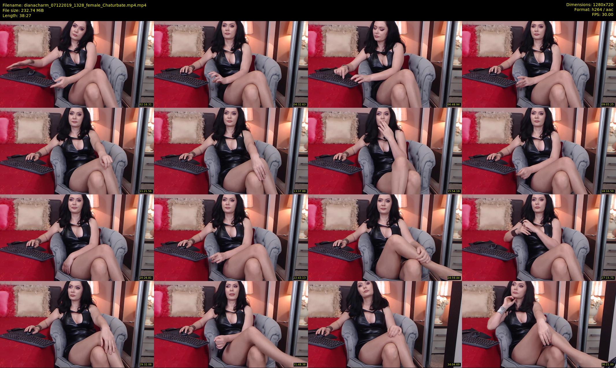 dianacharm — 39 minute Chaturbate female cam show recording, 720p, Dec 7, 2019