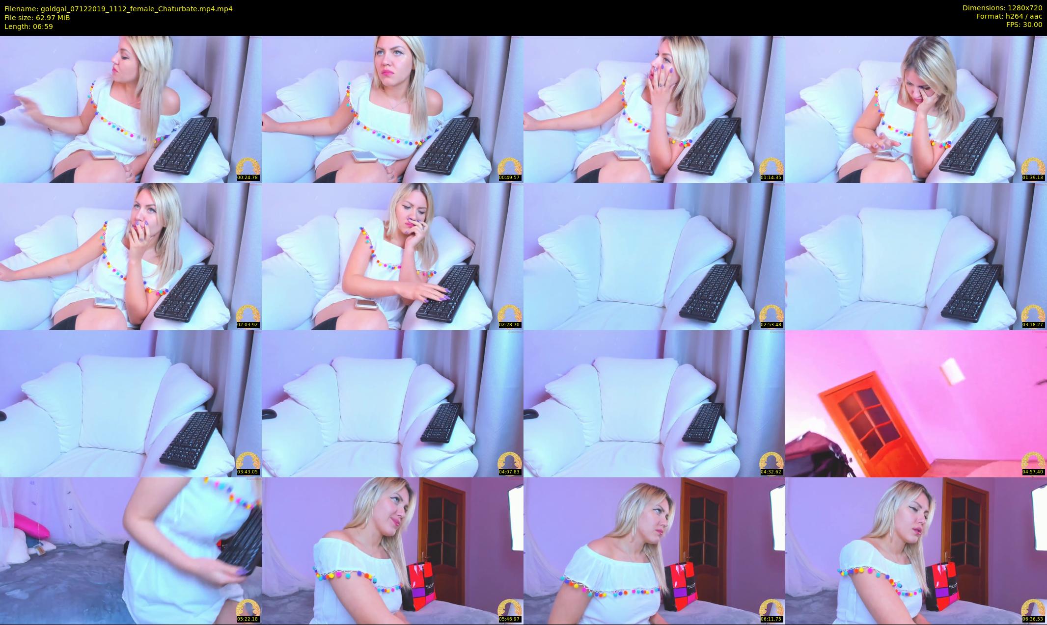 goldgal — 7 minute Chaturbate female cam show recording, 720p, Dec 7, 2019