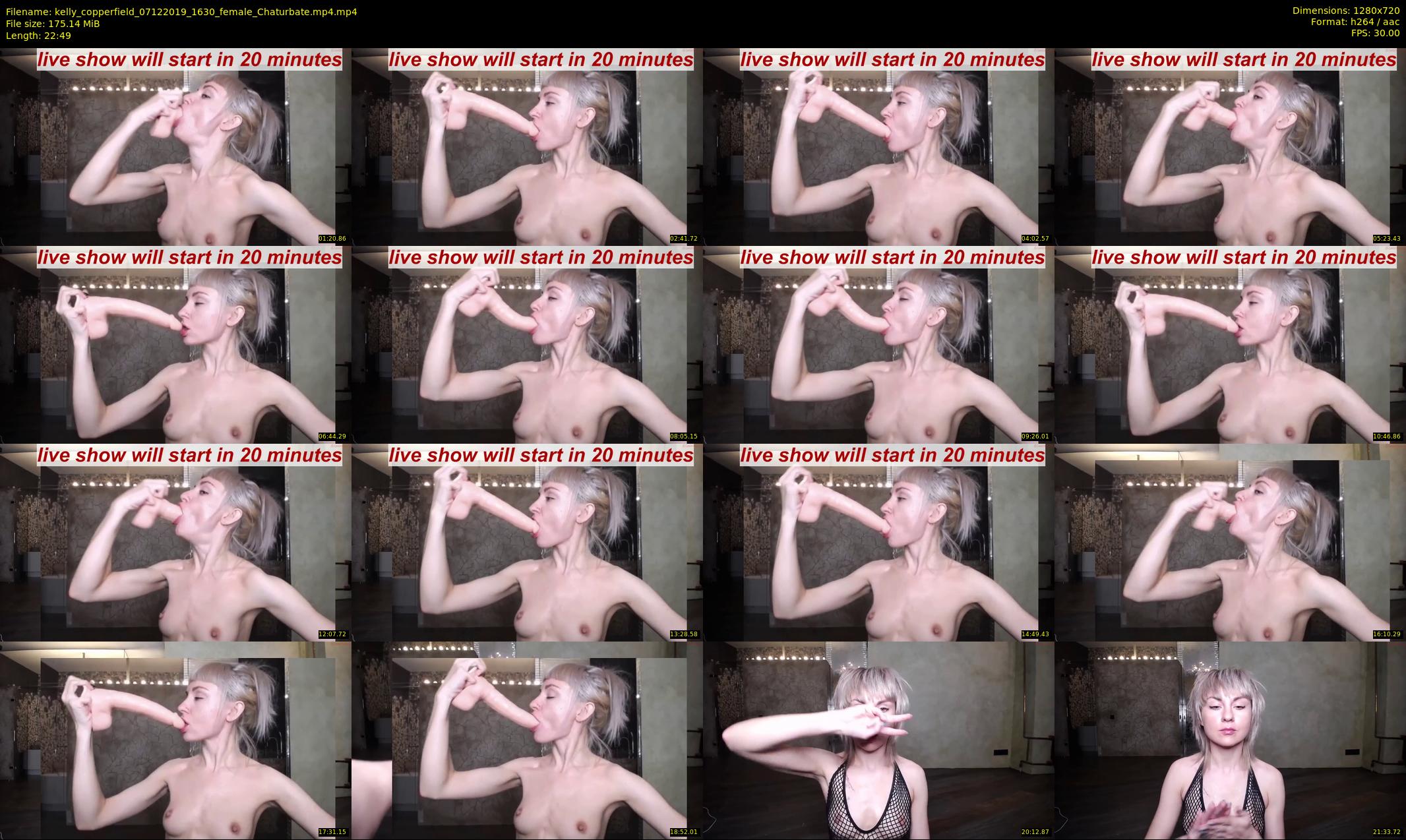 kelly_copperfield — 23 minute Chaturbate female cam show recording, 720p, Dec 7, 2019