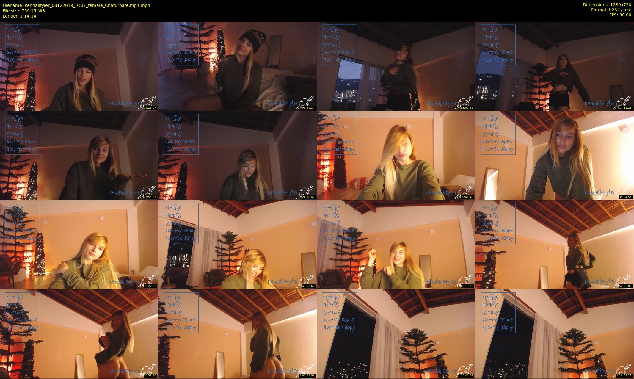 kendalltyler — 75 minute Chaturbate female cam show recording, 720p, Dec 8, 2019