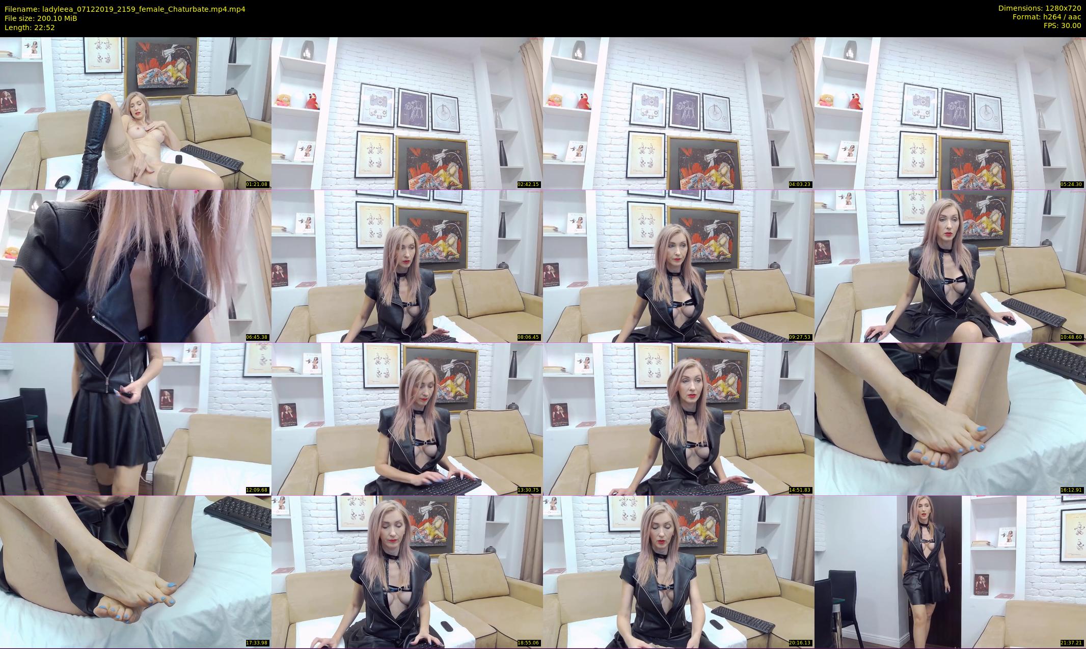 ladyleea — 23 minute Chaturbate female cam show recording, 720p, Dec 7, 2019
