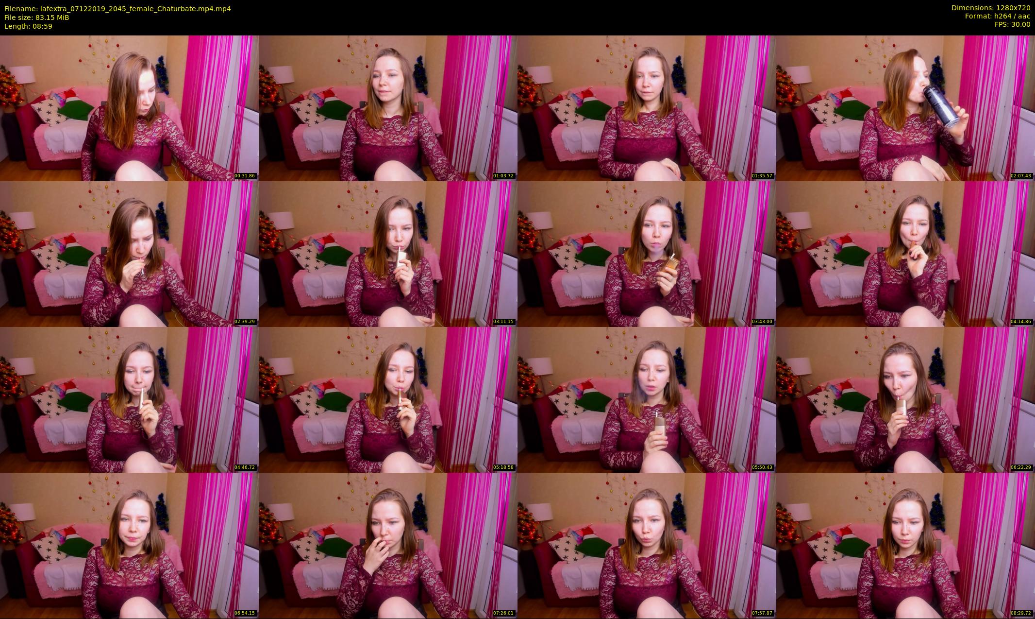 lafextra — 9 minute Chaturbate female cam show recording, 720p, Dec 7, 2019