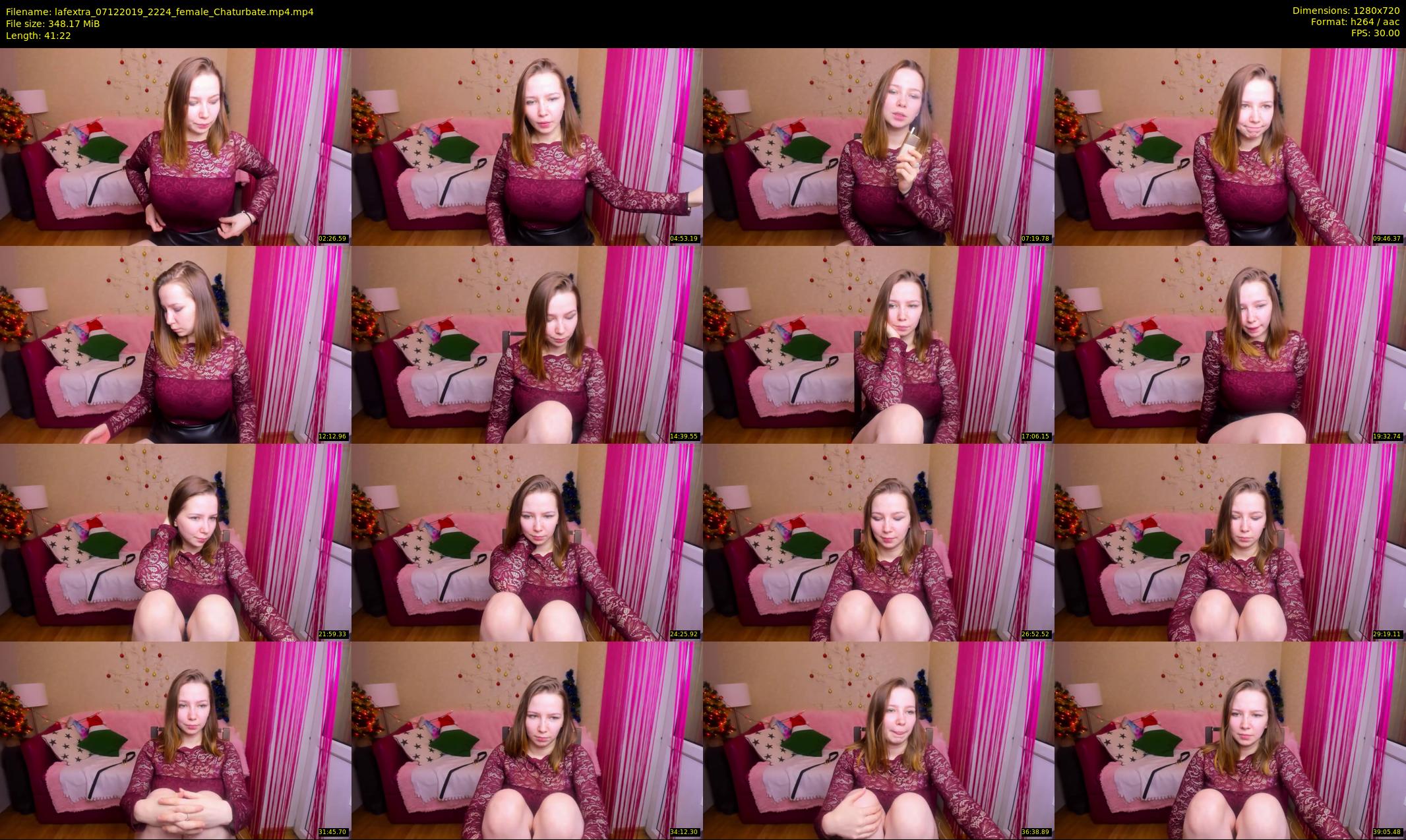 lafextra — 42 minute Chaturbate female cam show recording, 720p, Dec 7, 2019