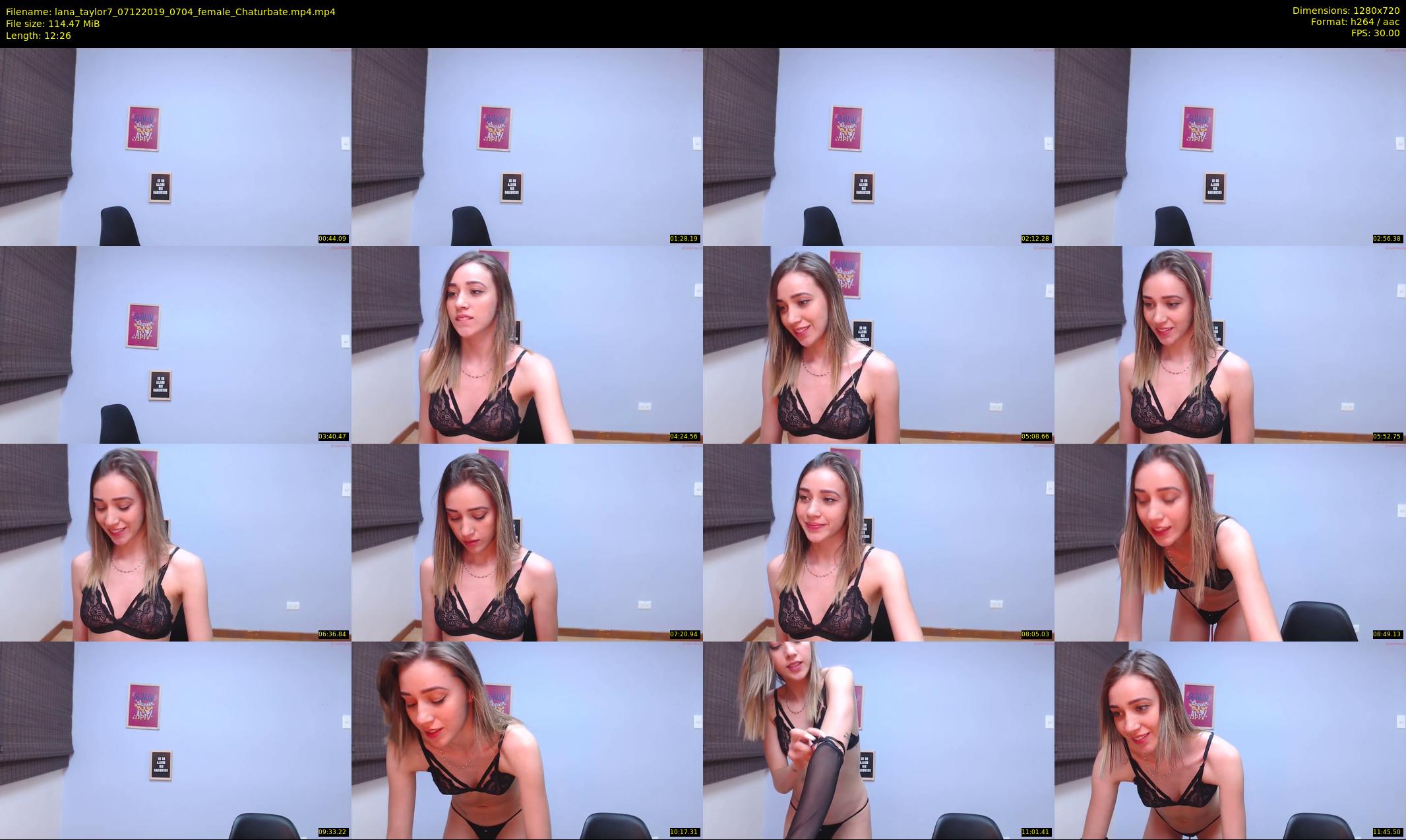 lana_taylor7 — 13 minute Chaturbate female cam show recording, 720p, Dec 7, 2019