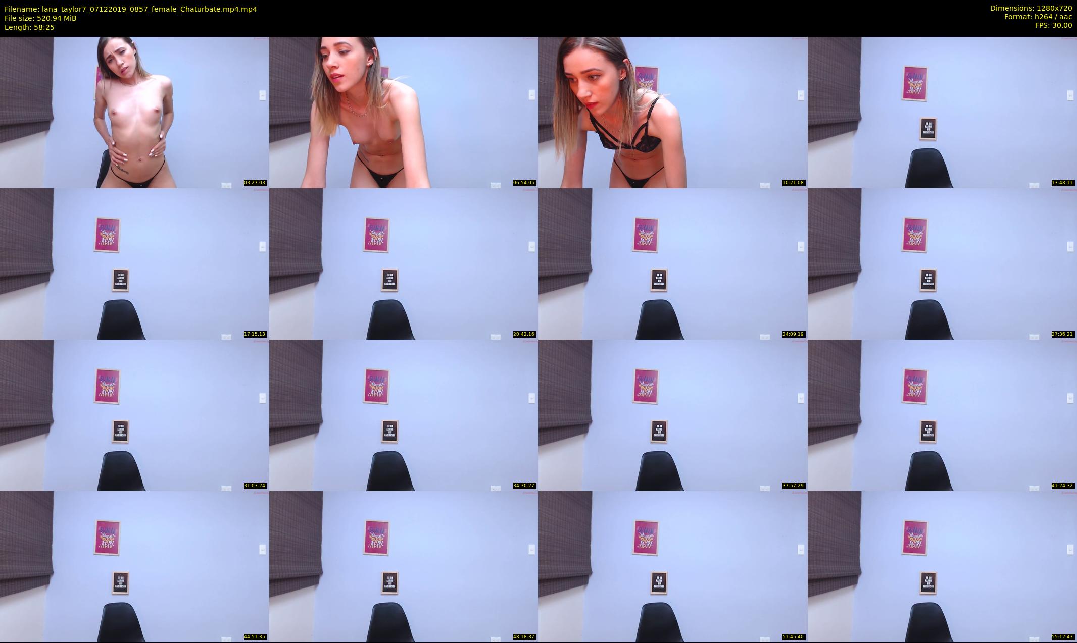 lana_taylor7 — 59 minute Chaturbate female cam show recording, 720p, Dec 7, 2019