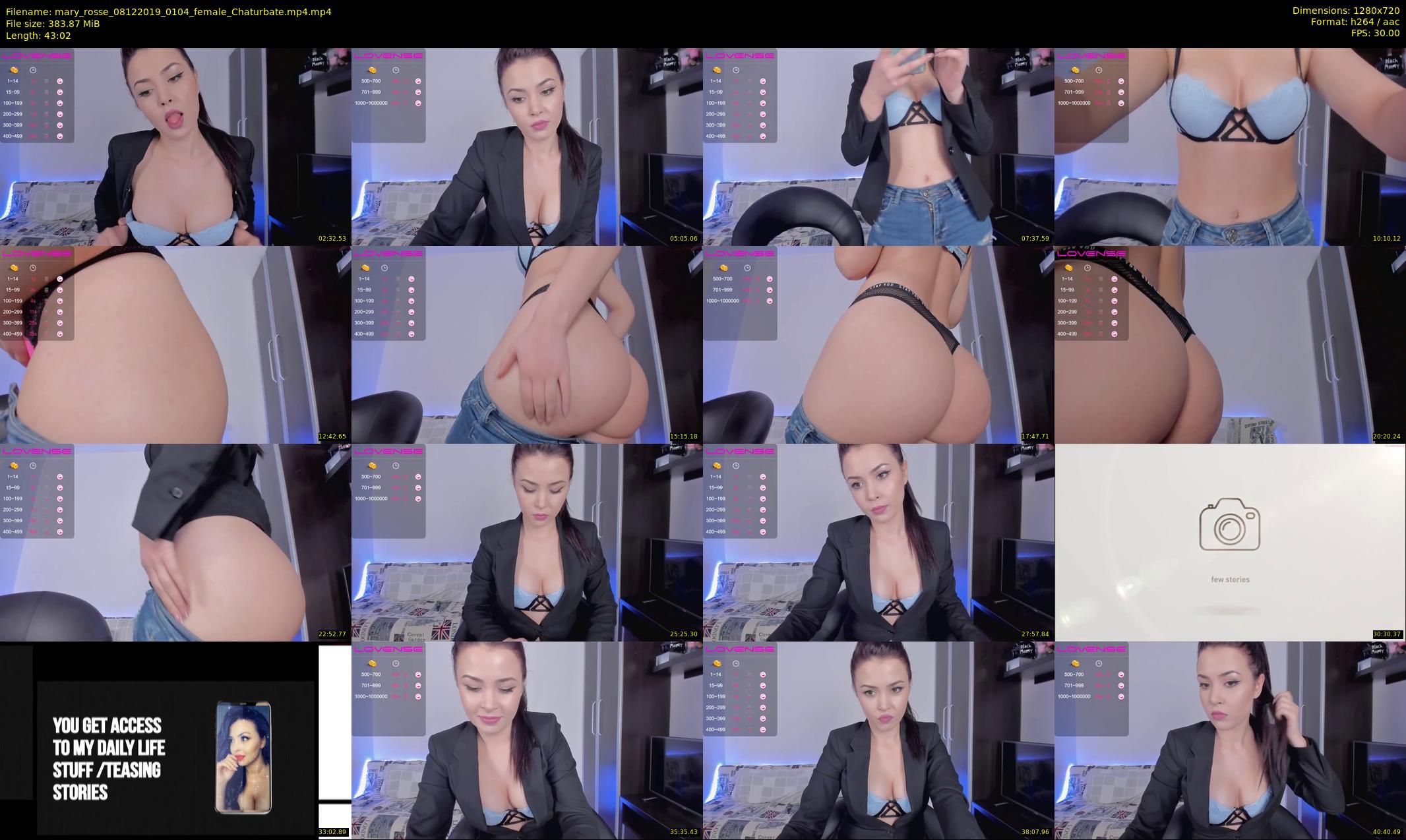mary_rosse — 44 minute Chaturbate couple cam show recording, 720p, Dec 8, 2019