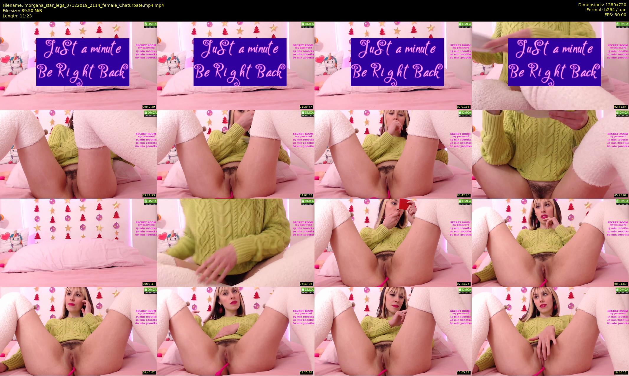 morgana_star_legs — 12 minute Chaturbate female cam show recording, 720p, Dec 7, 2019