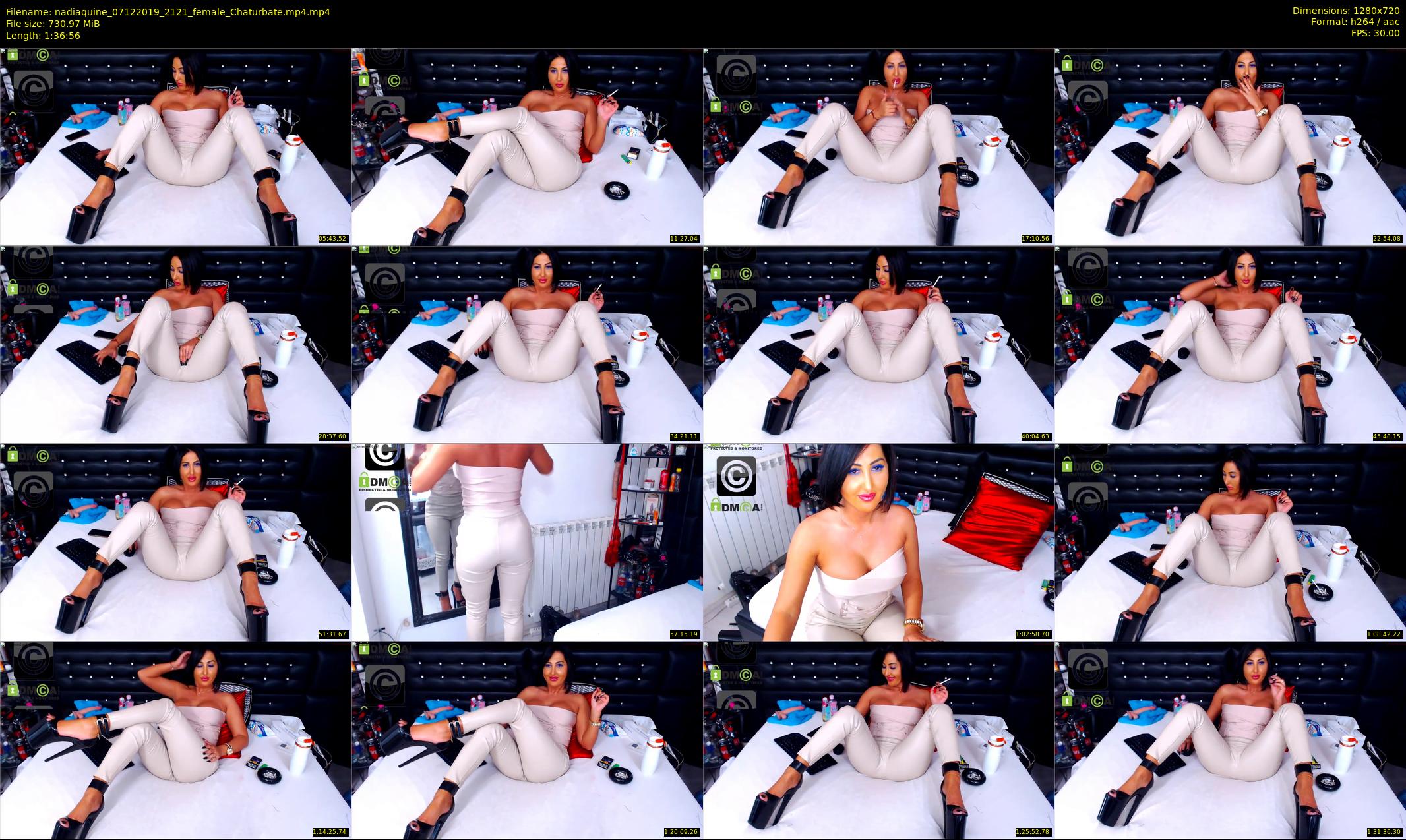 nadiaquine — 97 minute Chaturbate female cam show recording, 720p, Dec 7, 2019