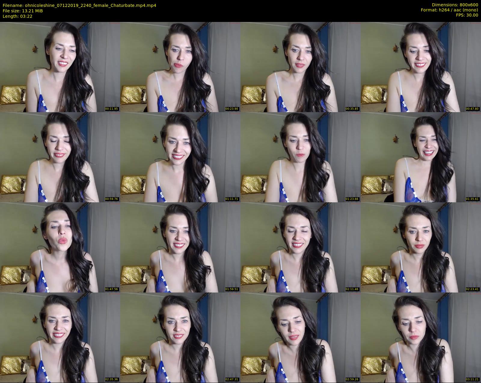 ohnicoleshine — 4 minute Chaturbate female cam show recording, 480p, Dec 7, 2019