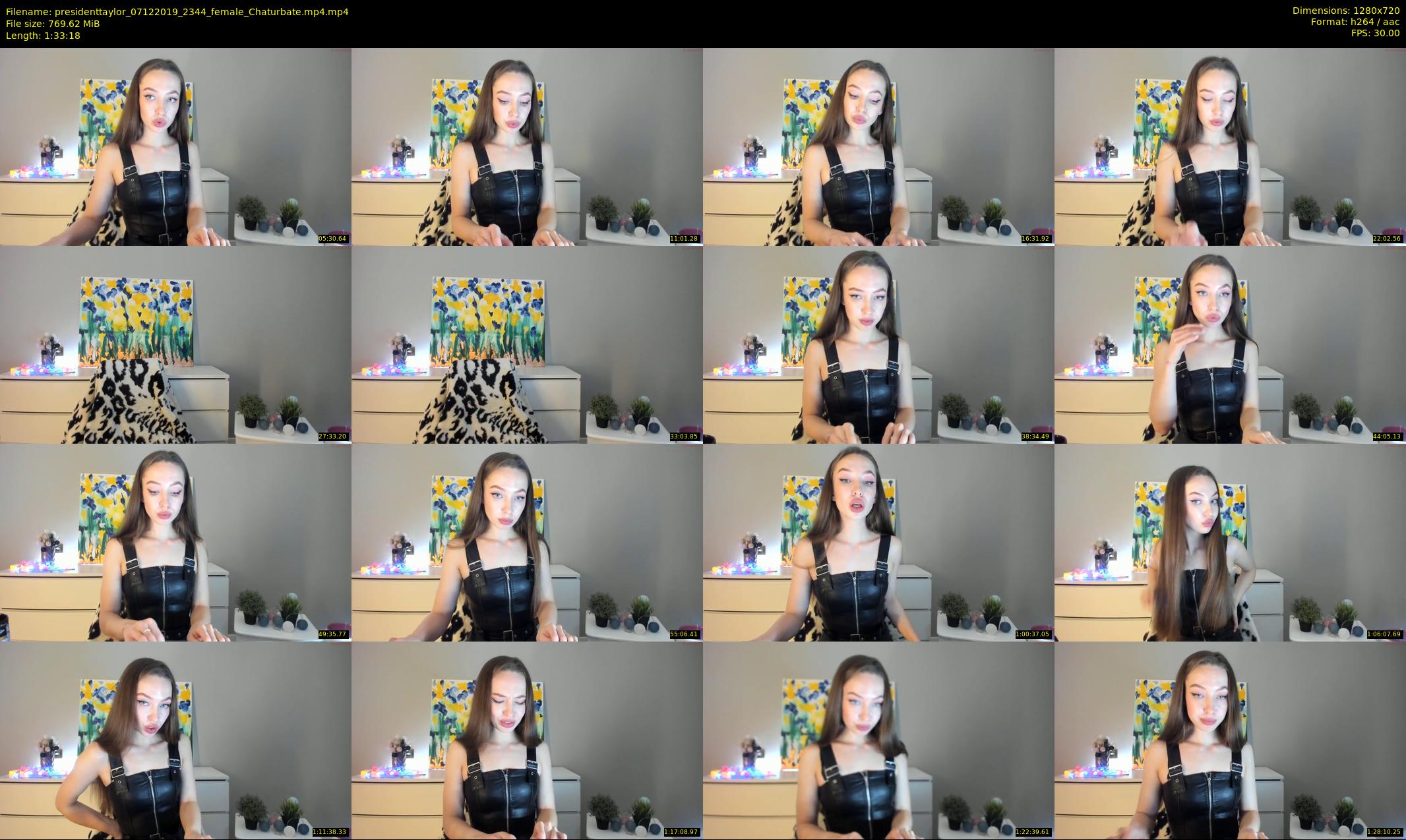 presidenttaylor — 94 minute Chaturbate female cam show recording, 720p, Dec 7, 2019