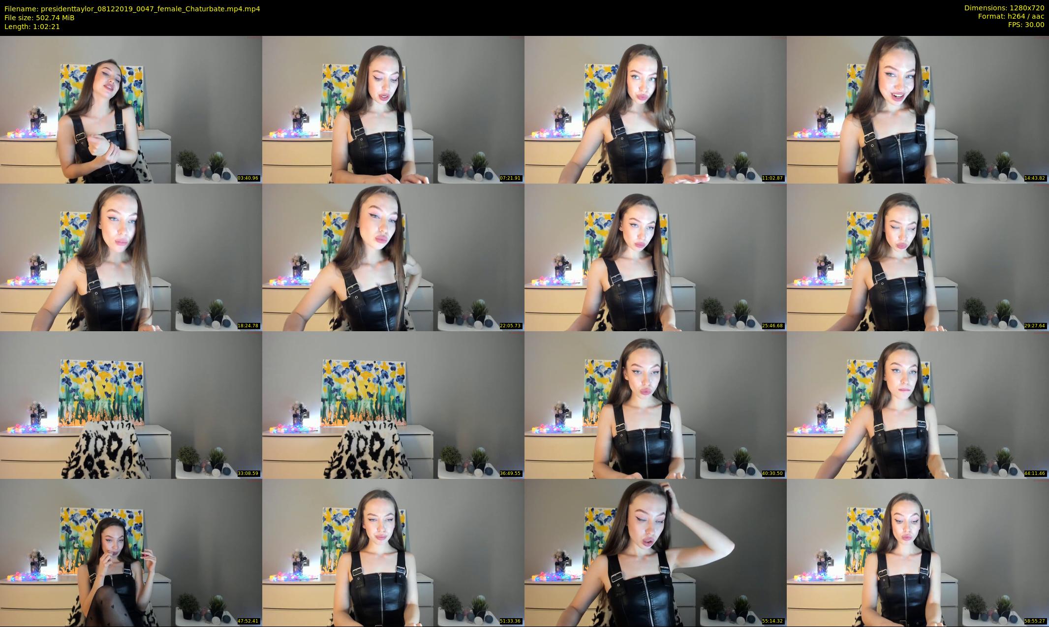 presidenttaylor — 63 minute Chaturbate female cam show recording, 720p, Dec 8, 2019