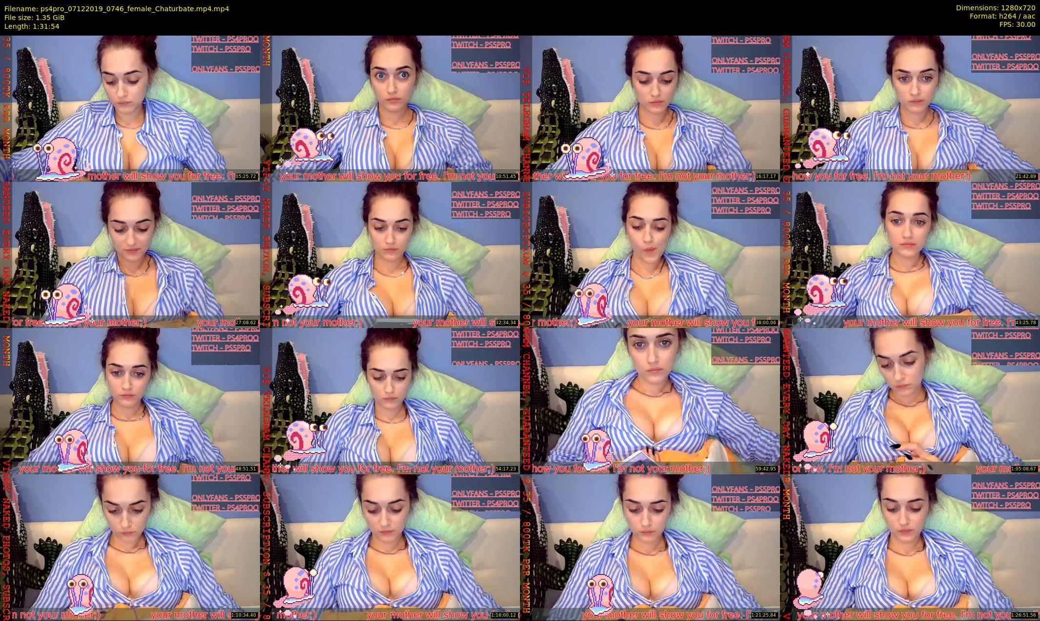 ps4pro — 92 minute Chaturbate female cam show recording, 720p, Dec 7, 2019