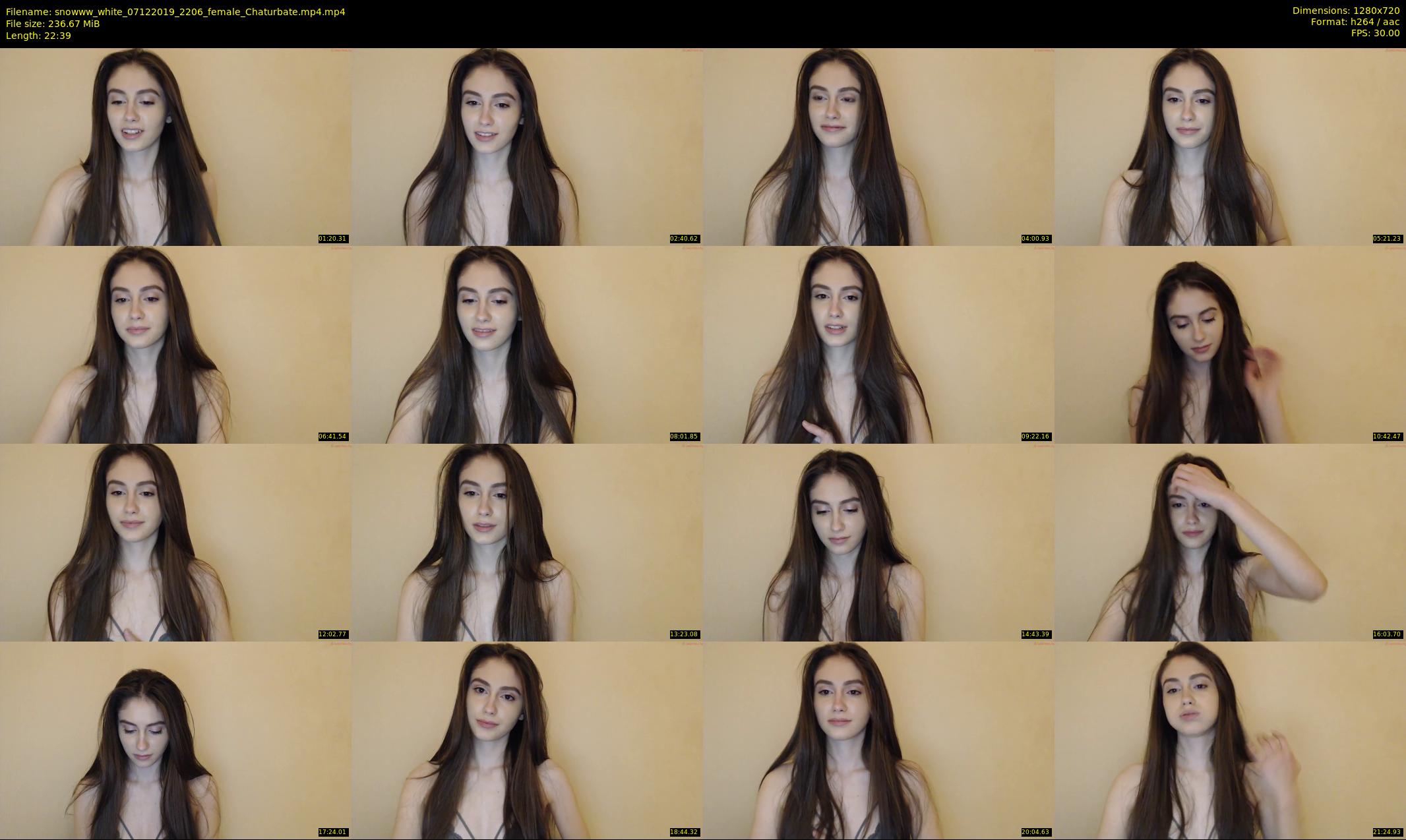 snowww_white — 23 minute Chaturbate female cam show recording, 720p, Dec 7, 2019