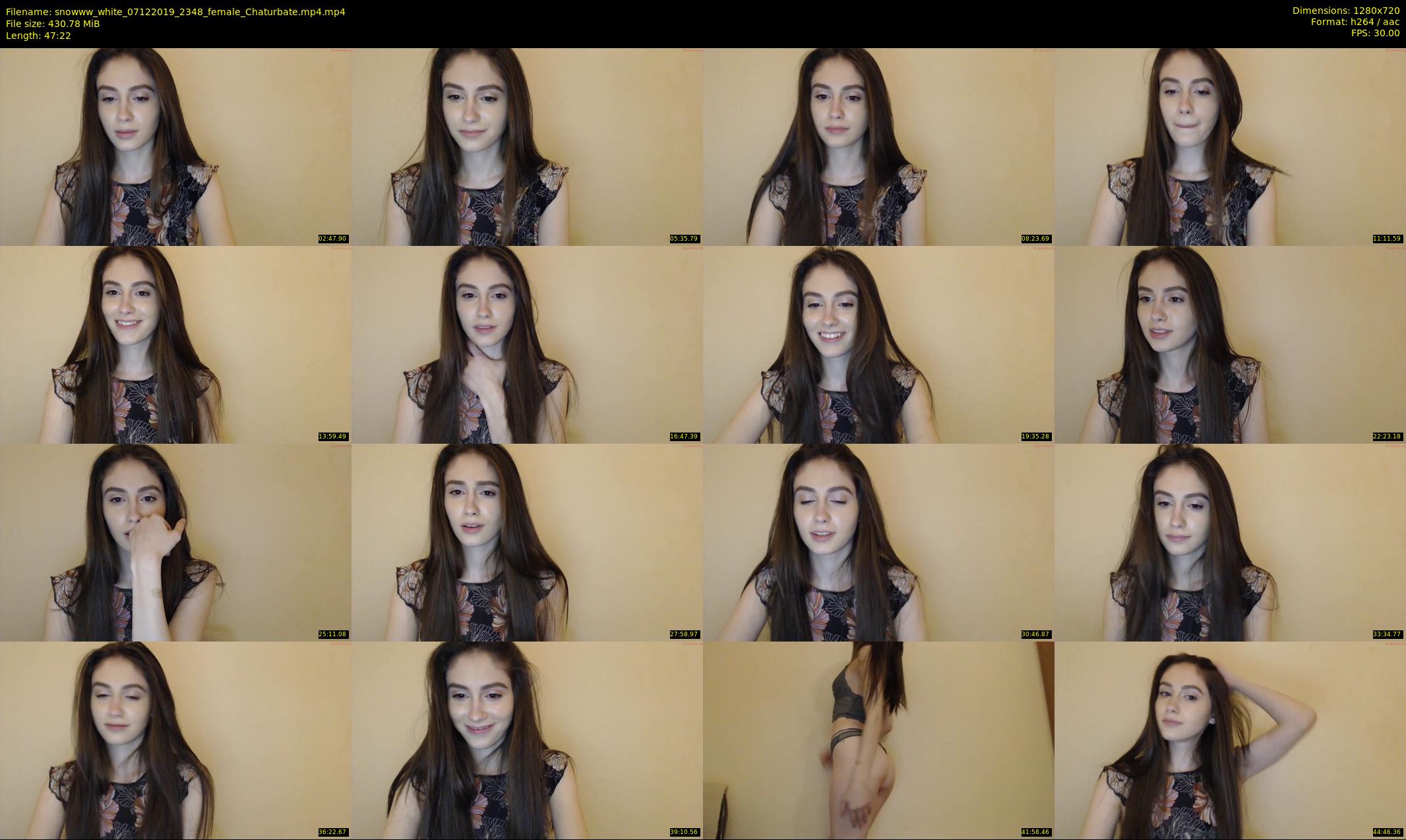 snowww_white — 48 minute Chaturbate female cam show recording, 720p, Dec 7, 2019